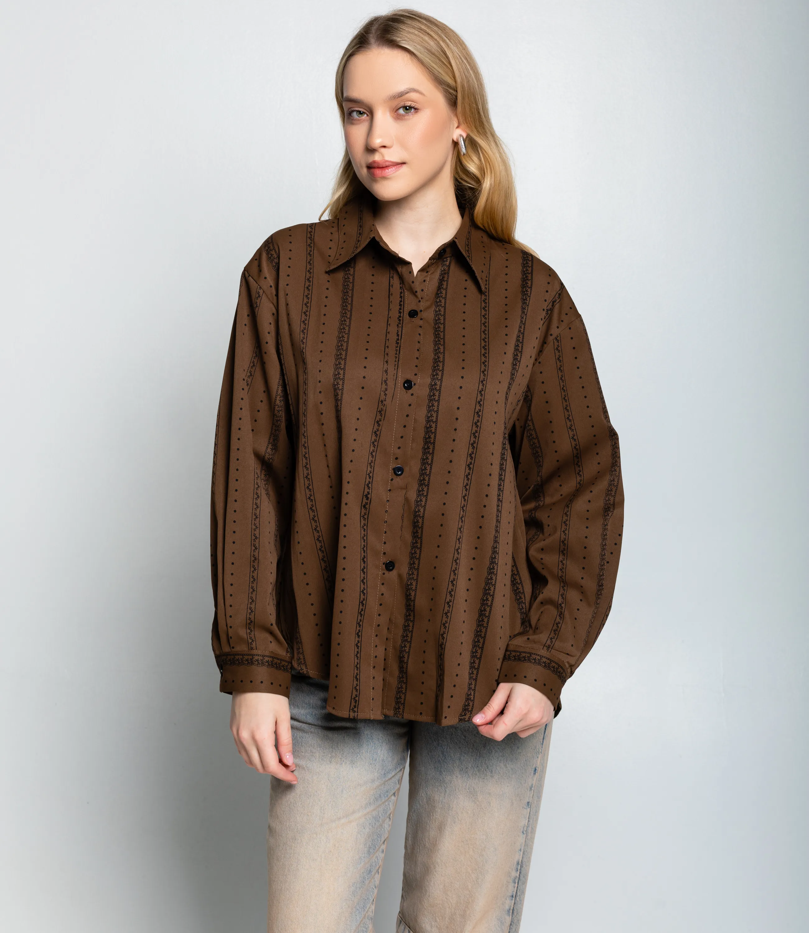 Рубашка #КТ129 (1), шоколадный - фото 1