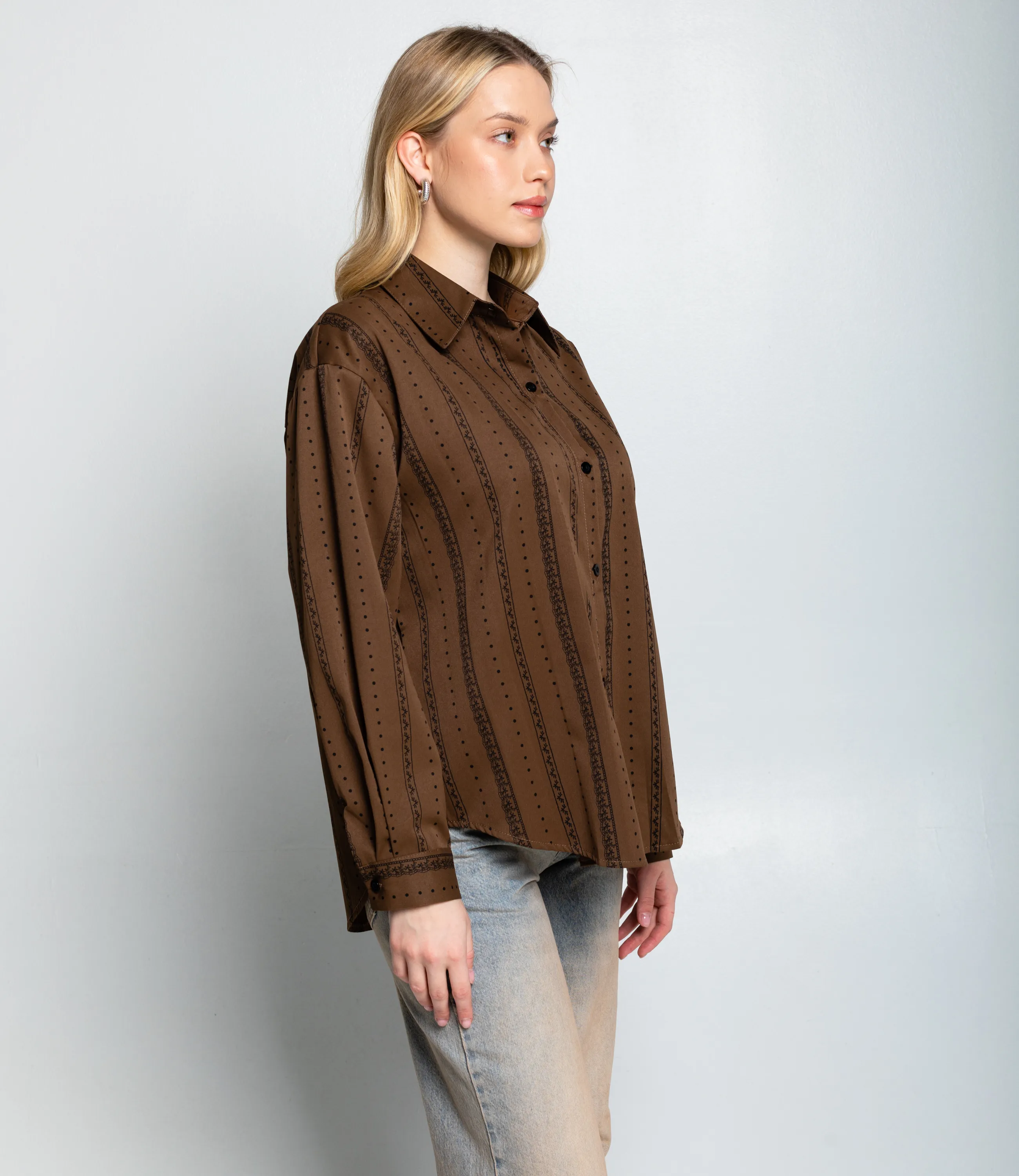 Рубашка #КТ129 (1), шоколадный - фото 2