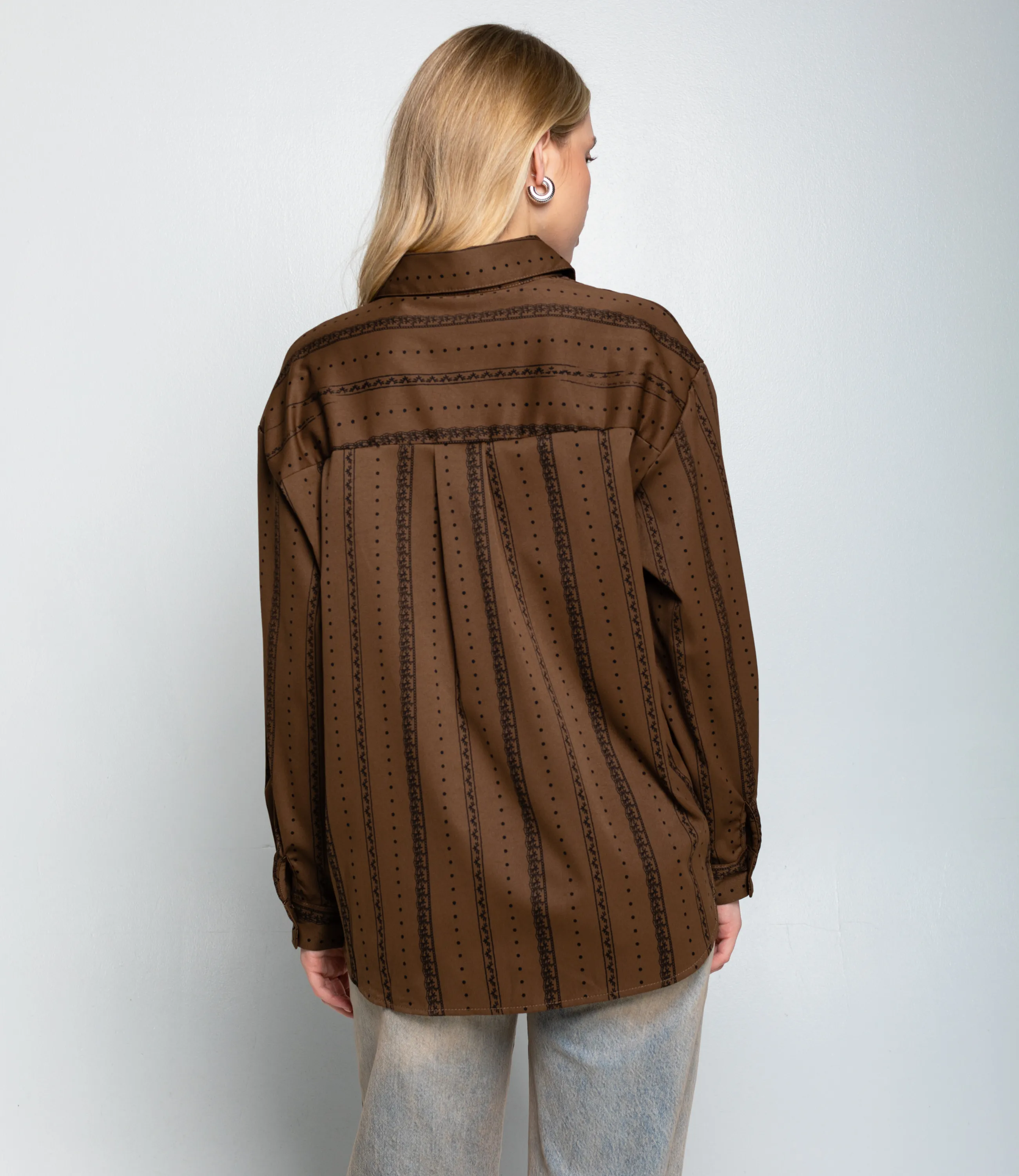Рубашка #КТ129 (1), шоколадный - фото 3