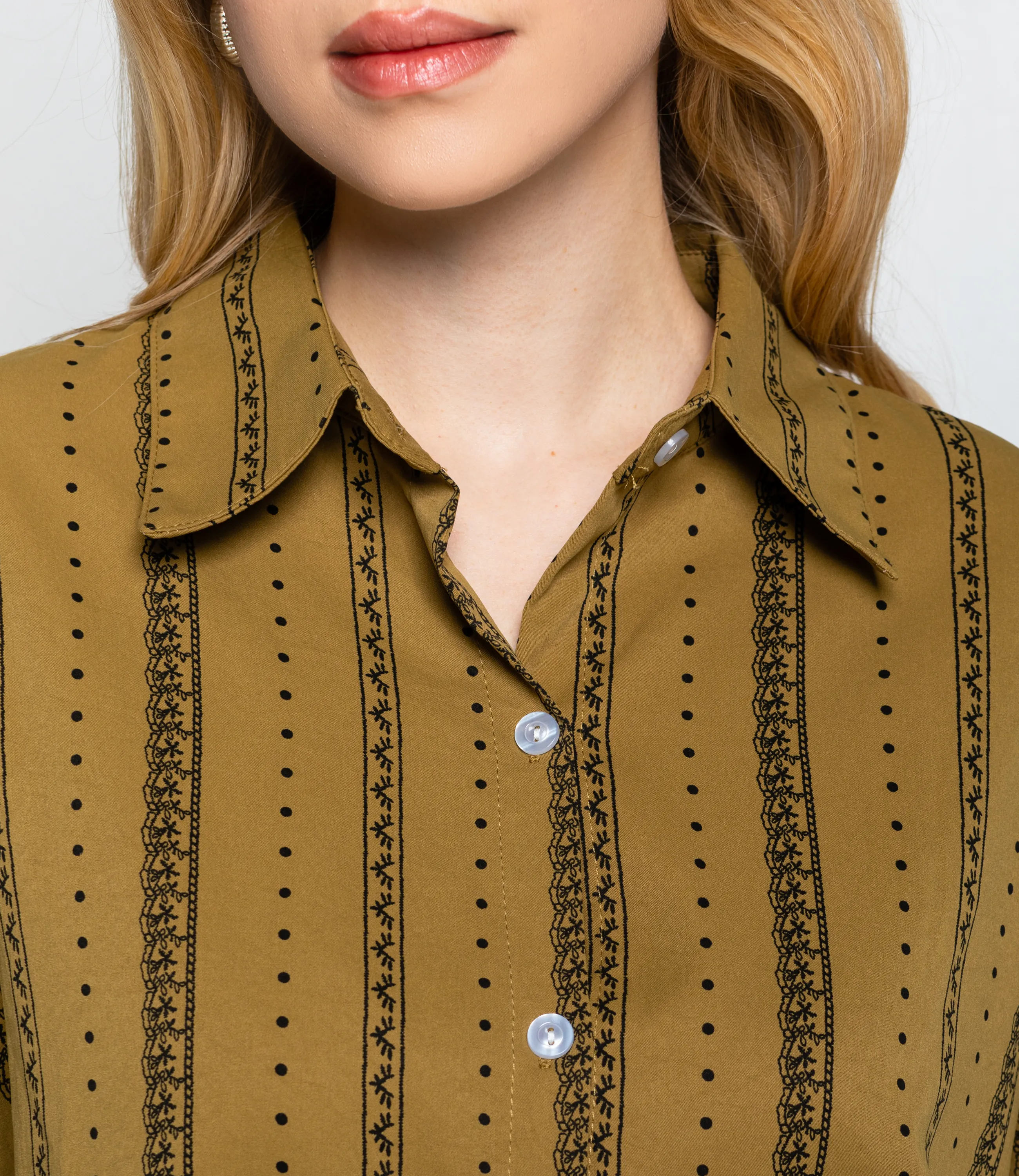 Рубашка #КТ129 (1), оливковый - фото 5