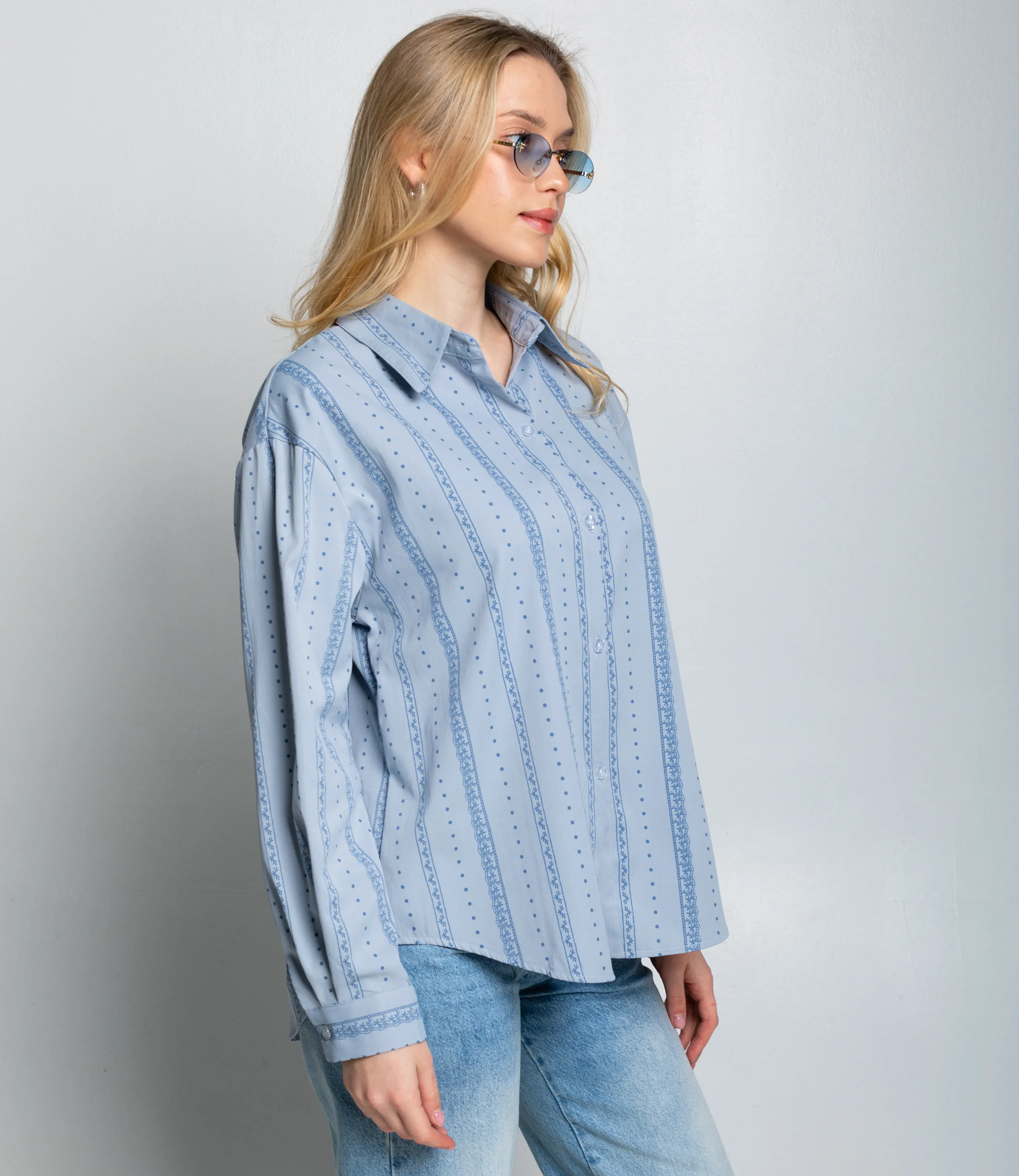 Рубашка #КТ129 (1), голубой - фото 2