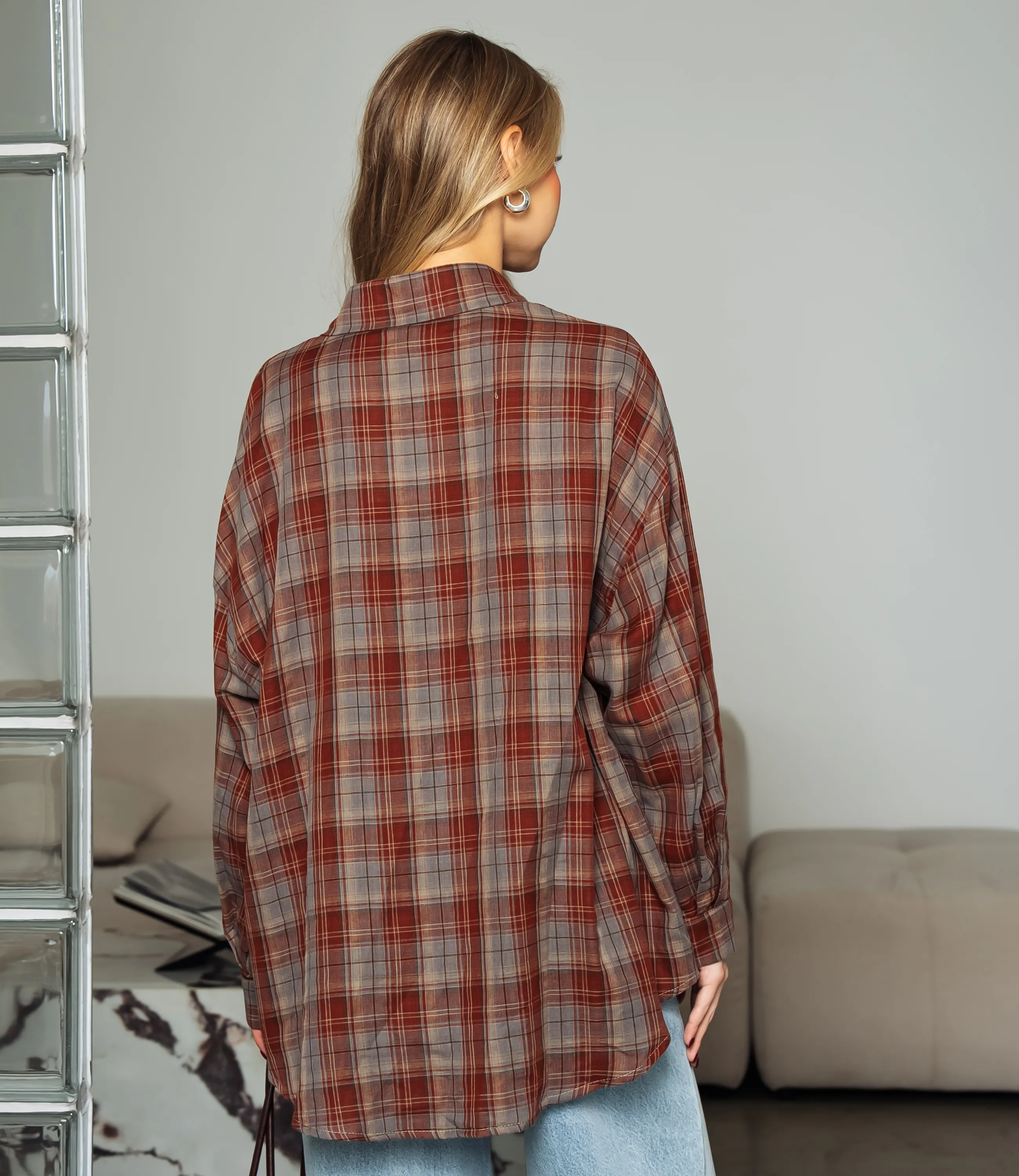 Рубашка #КТ7008 (2)-4, серый - фото 3