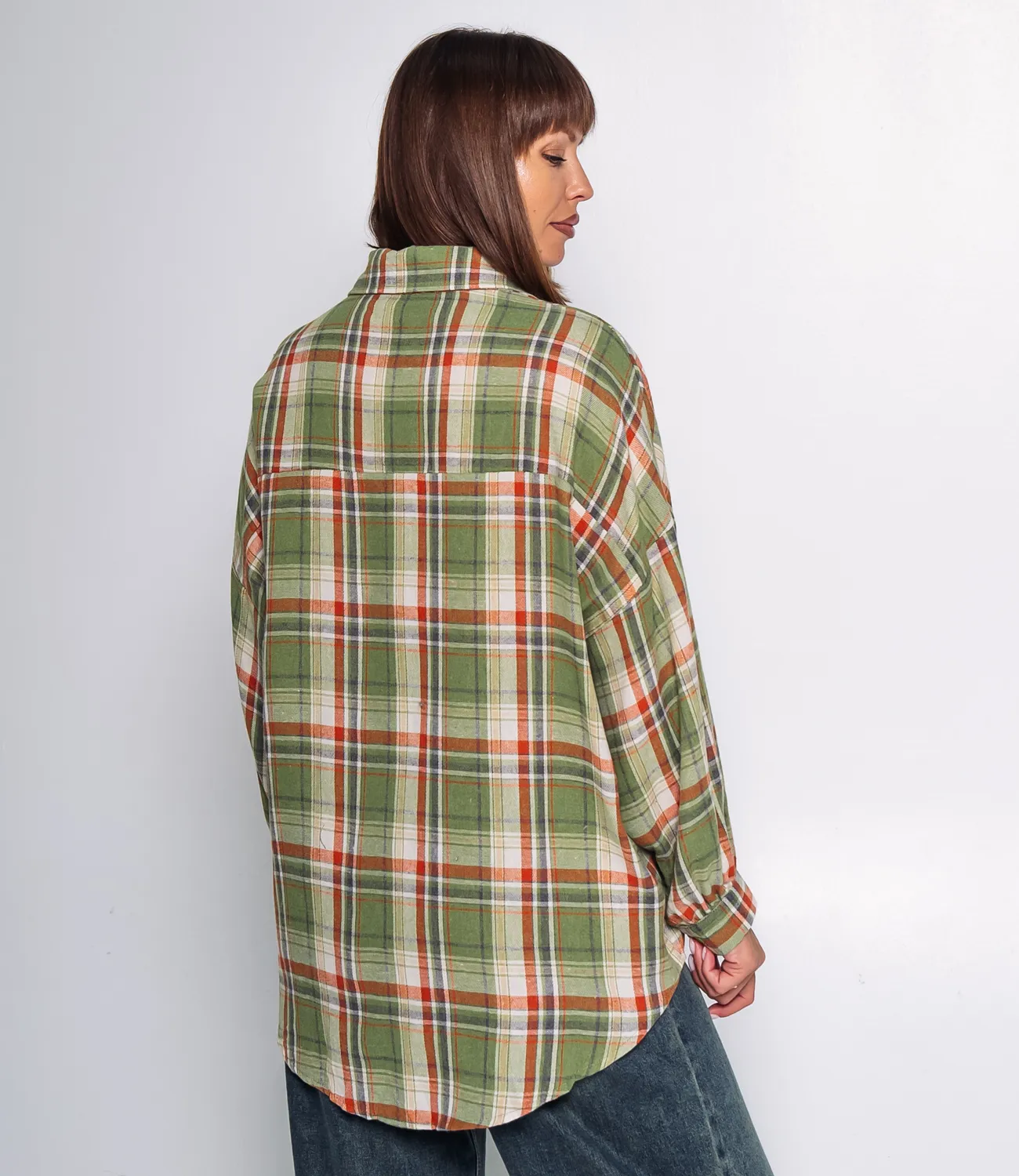 Рубашка #КТ99305, зелёный - фото 3