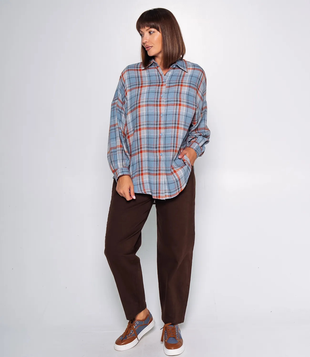 Рубашка #КТ99305, голубой - фото 4