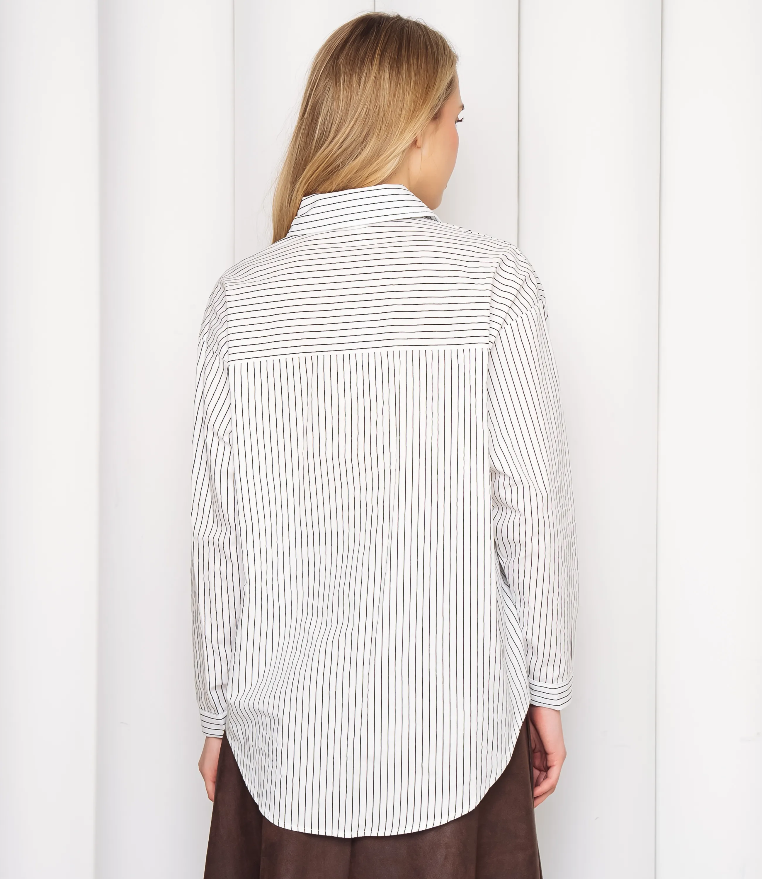 Рубашка #КТ0026, белый - фото 3