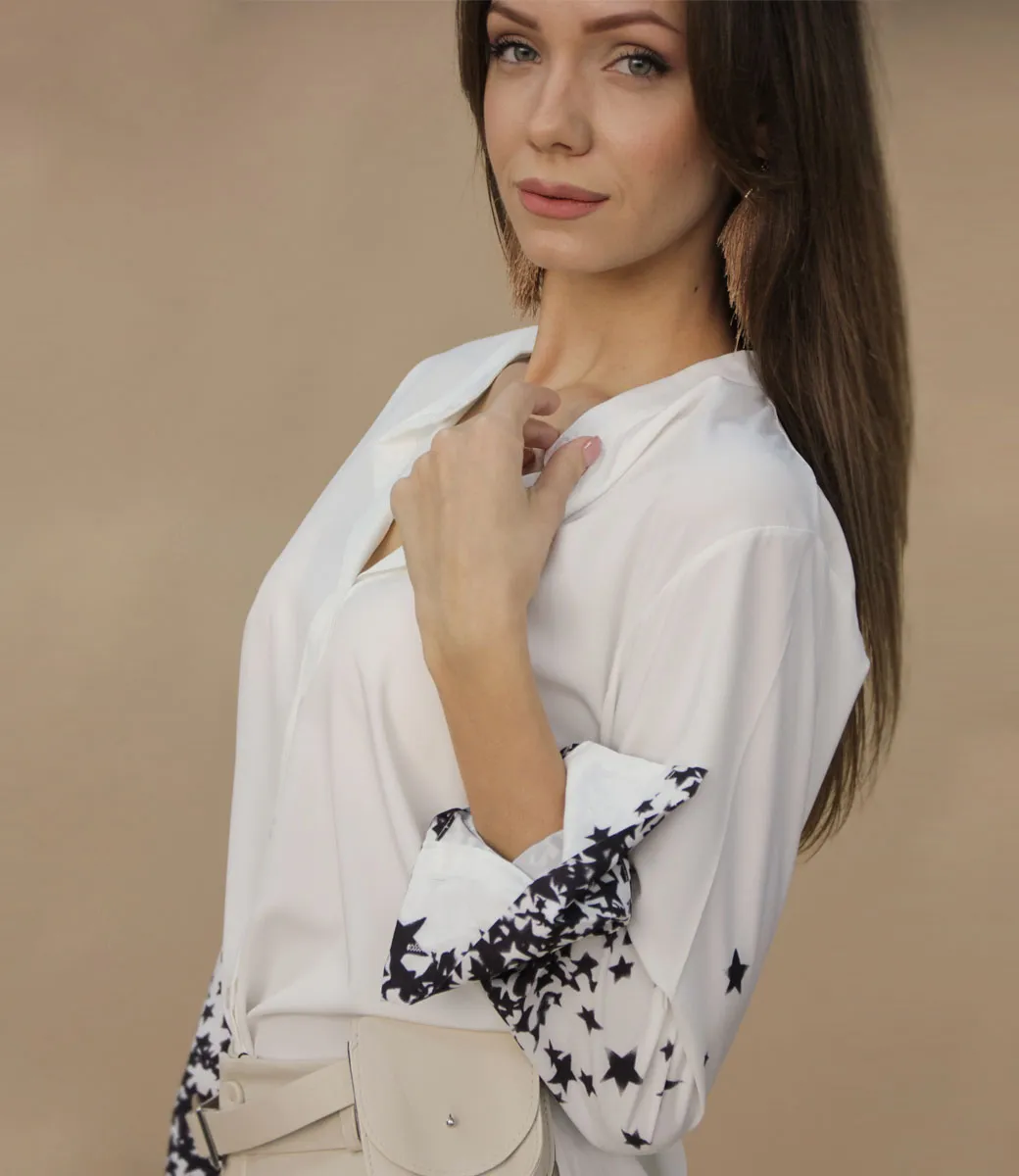 Рубашка #0001608, белый - фото 5