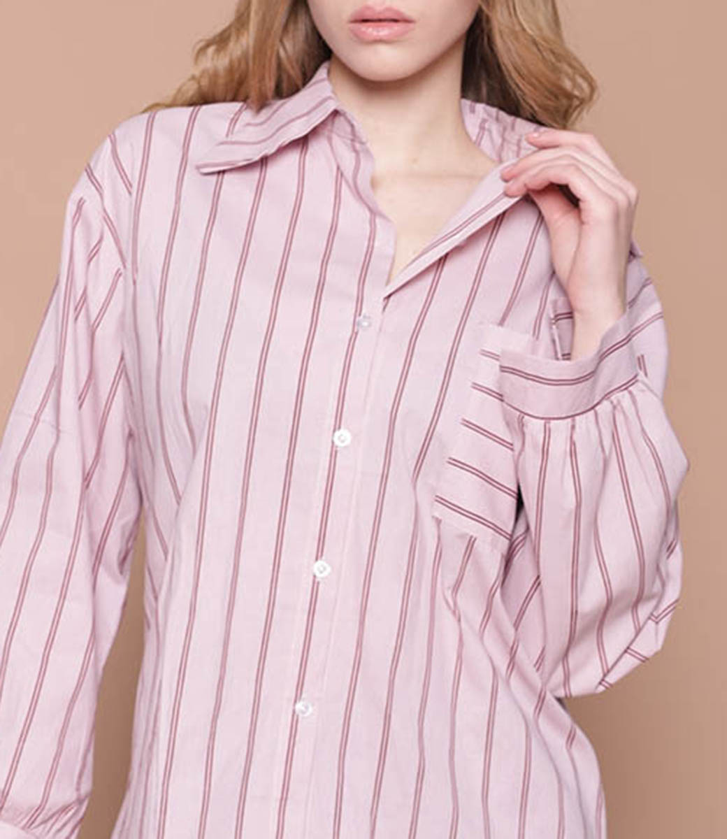 Рубашка #104**, розовый - фото 5
