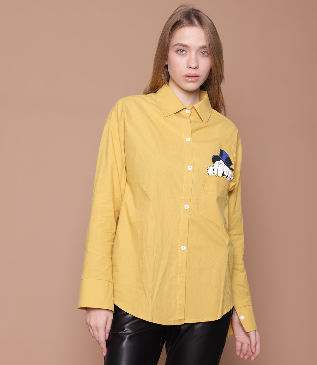 Рубашка #8013, жёлтый