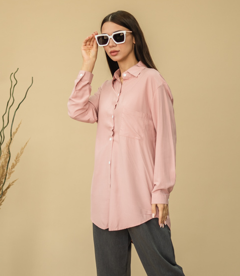 Рубашка #662, розовый