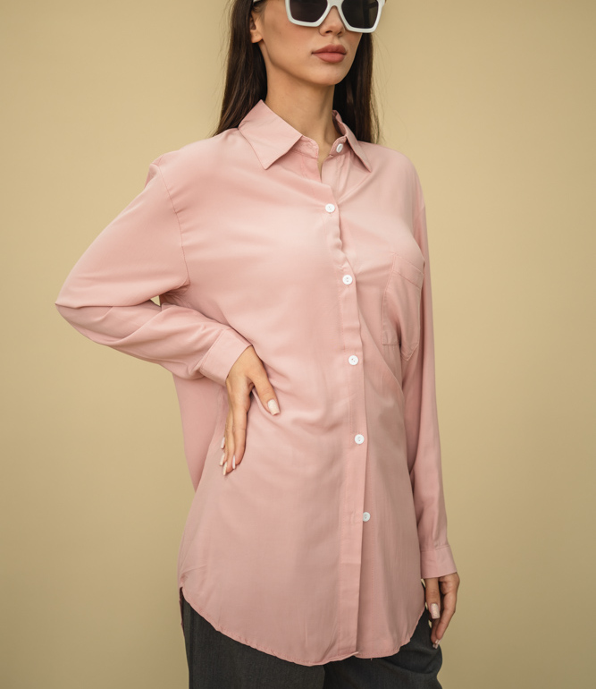 Рубашка #662, розовый - фото 3
