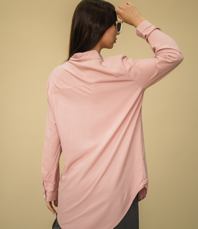 Рубашка #662, розовый - фото 4