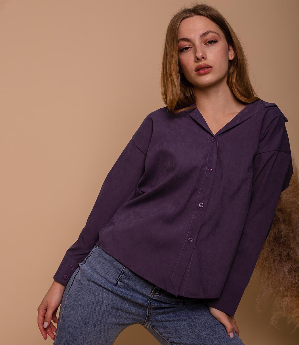 Рубашка #0901, фиолетовый