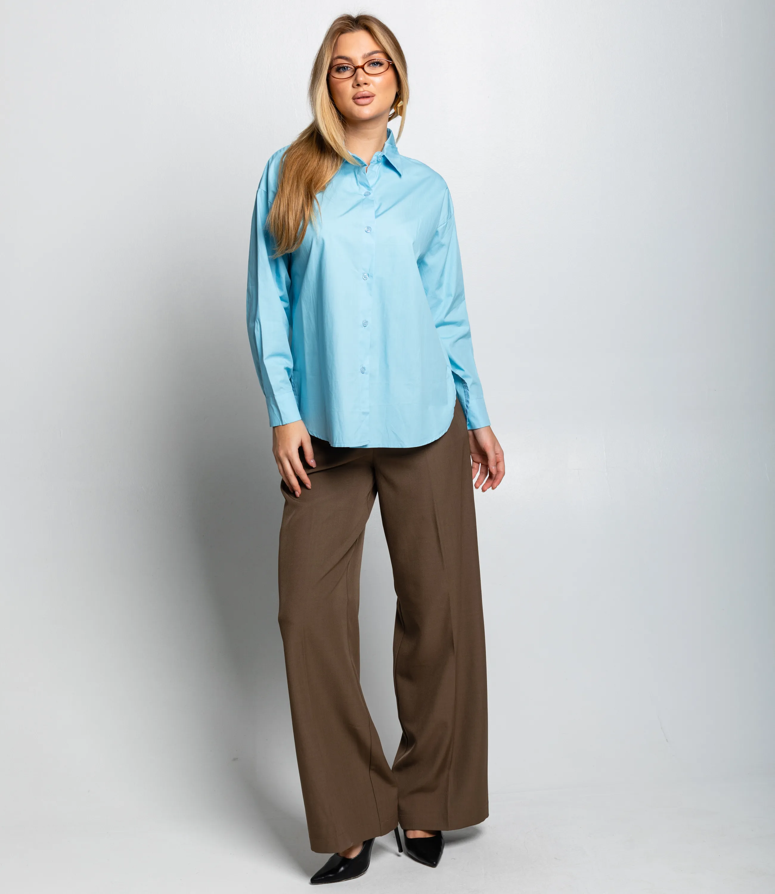 Рубашка #КТ3160 (8), голубой - фото 4