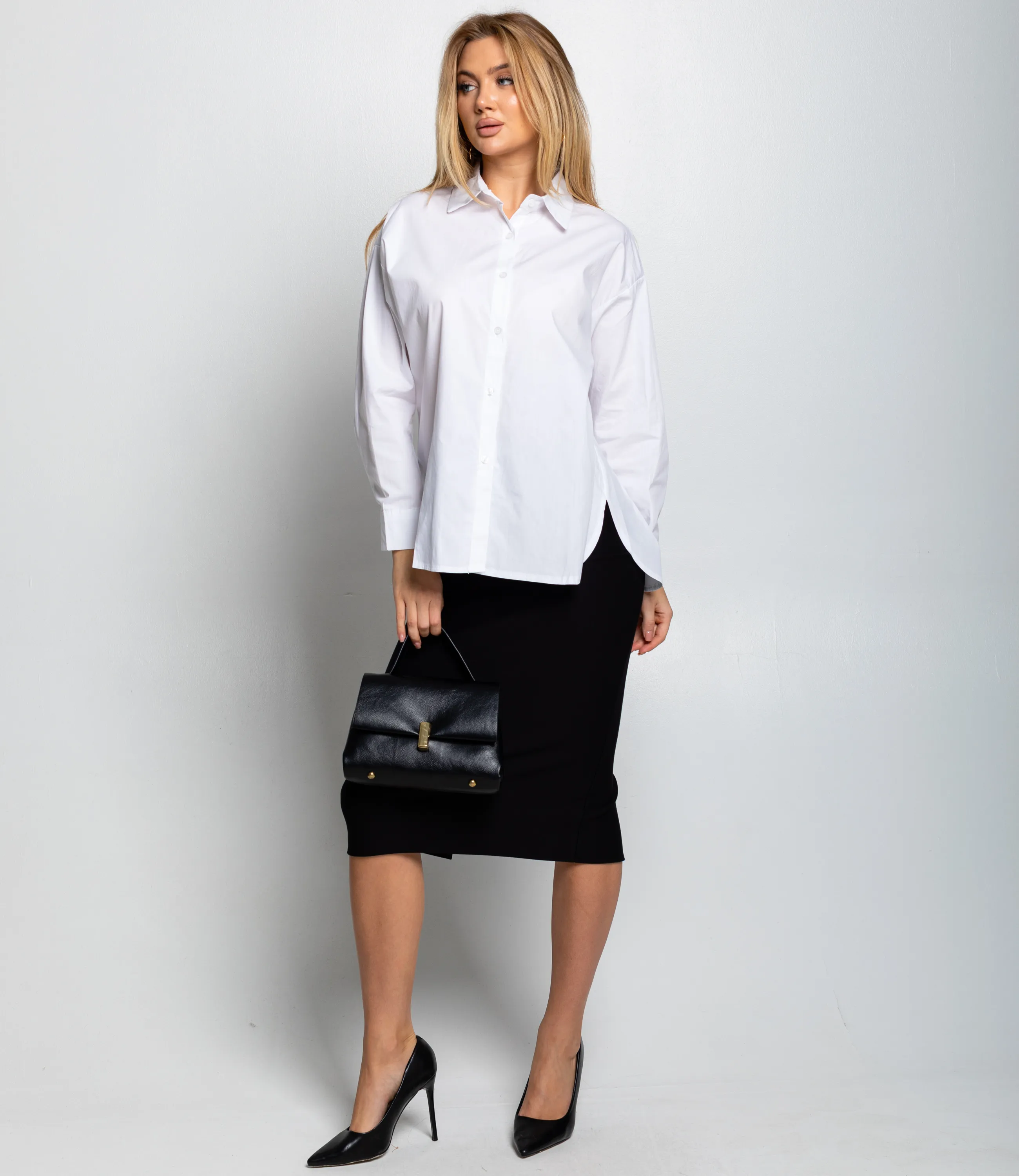 Рубашка #КТ3160 (8), белый - фото 4