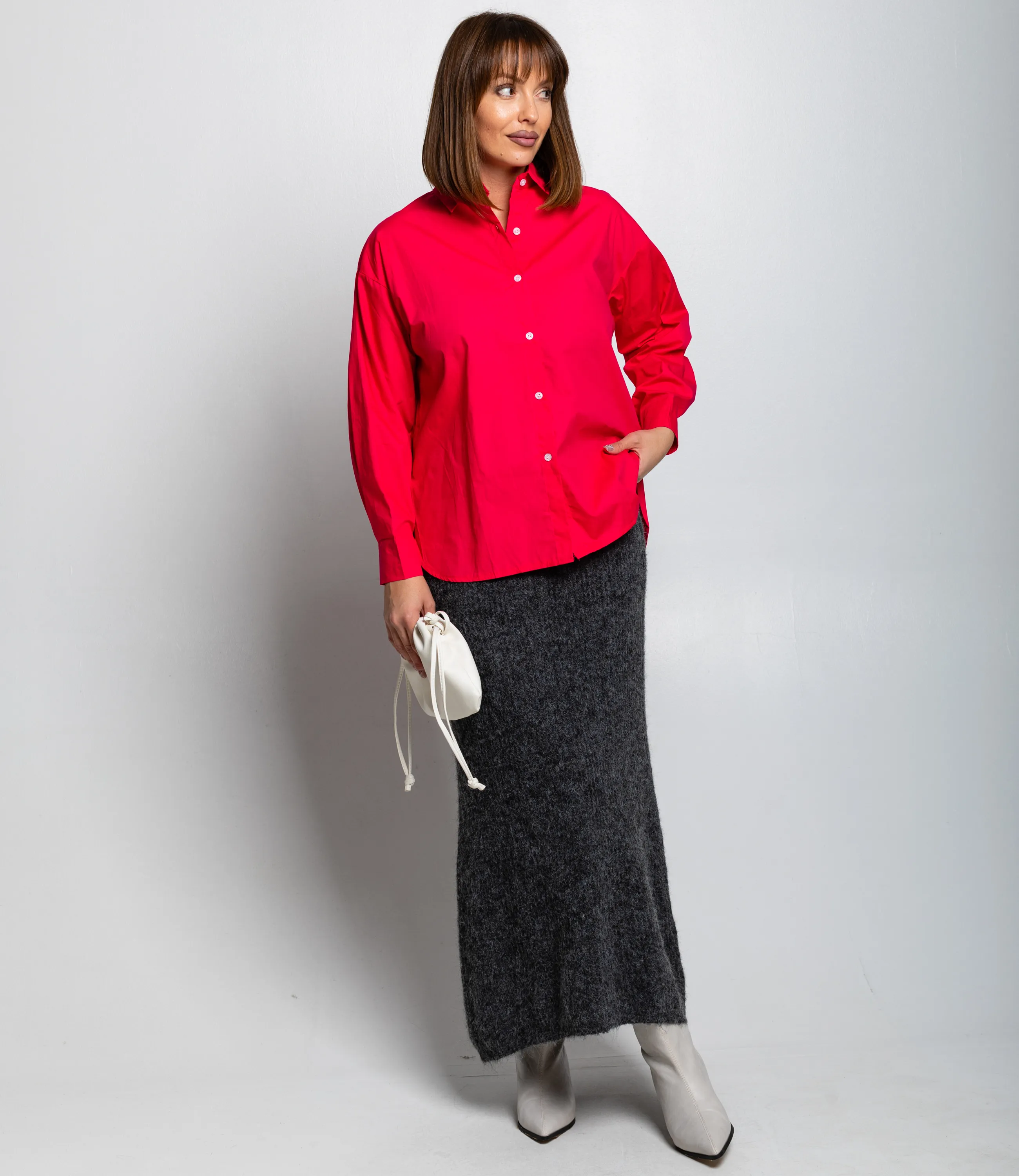 Рубашка #КТ3160 (8), малиновый - фото 4