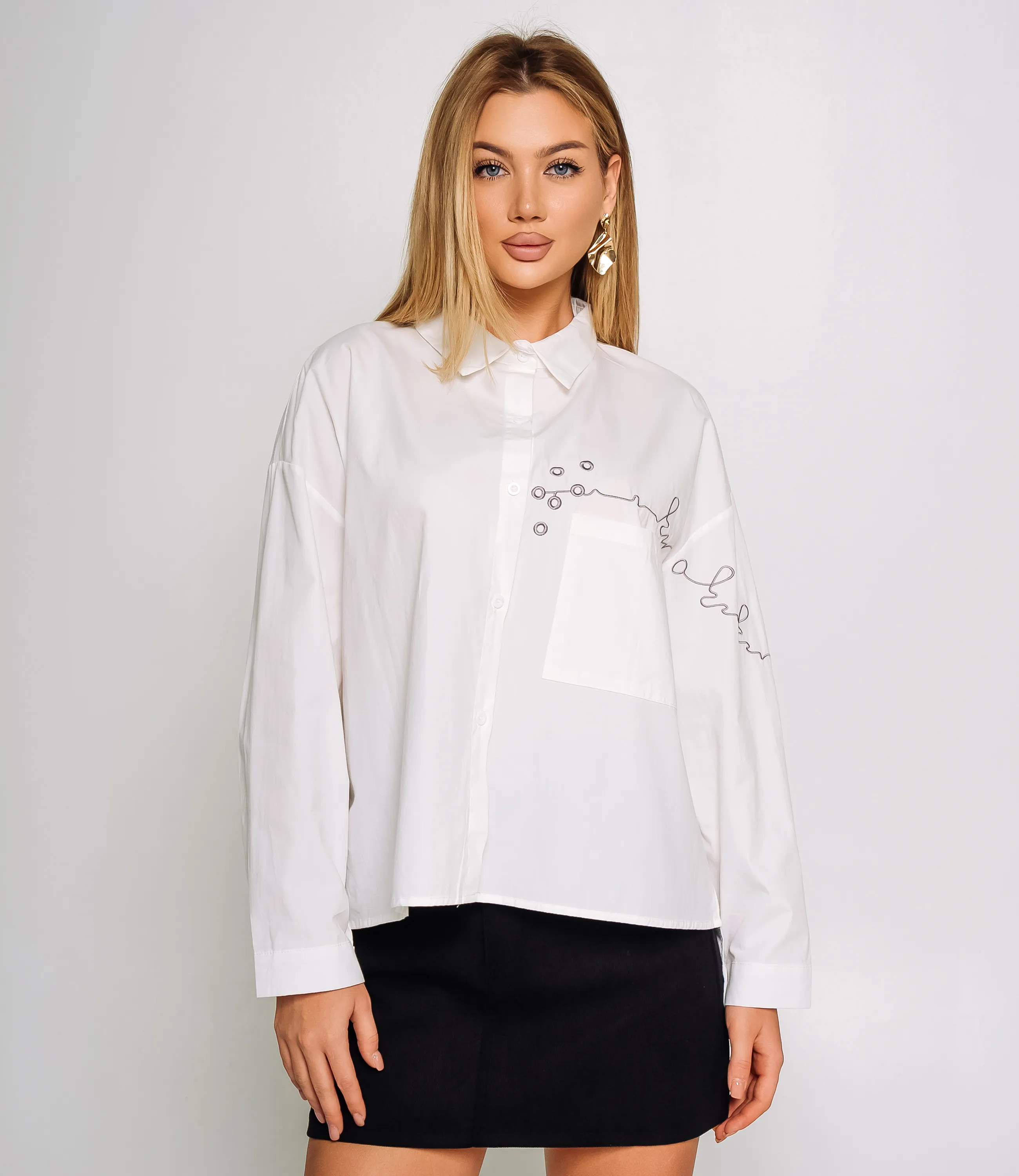 Рубашка #КТ2210 (3), белый - фото 1