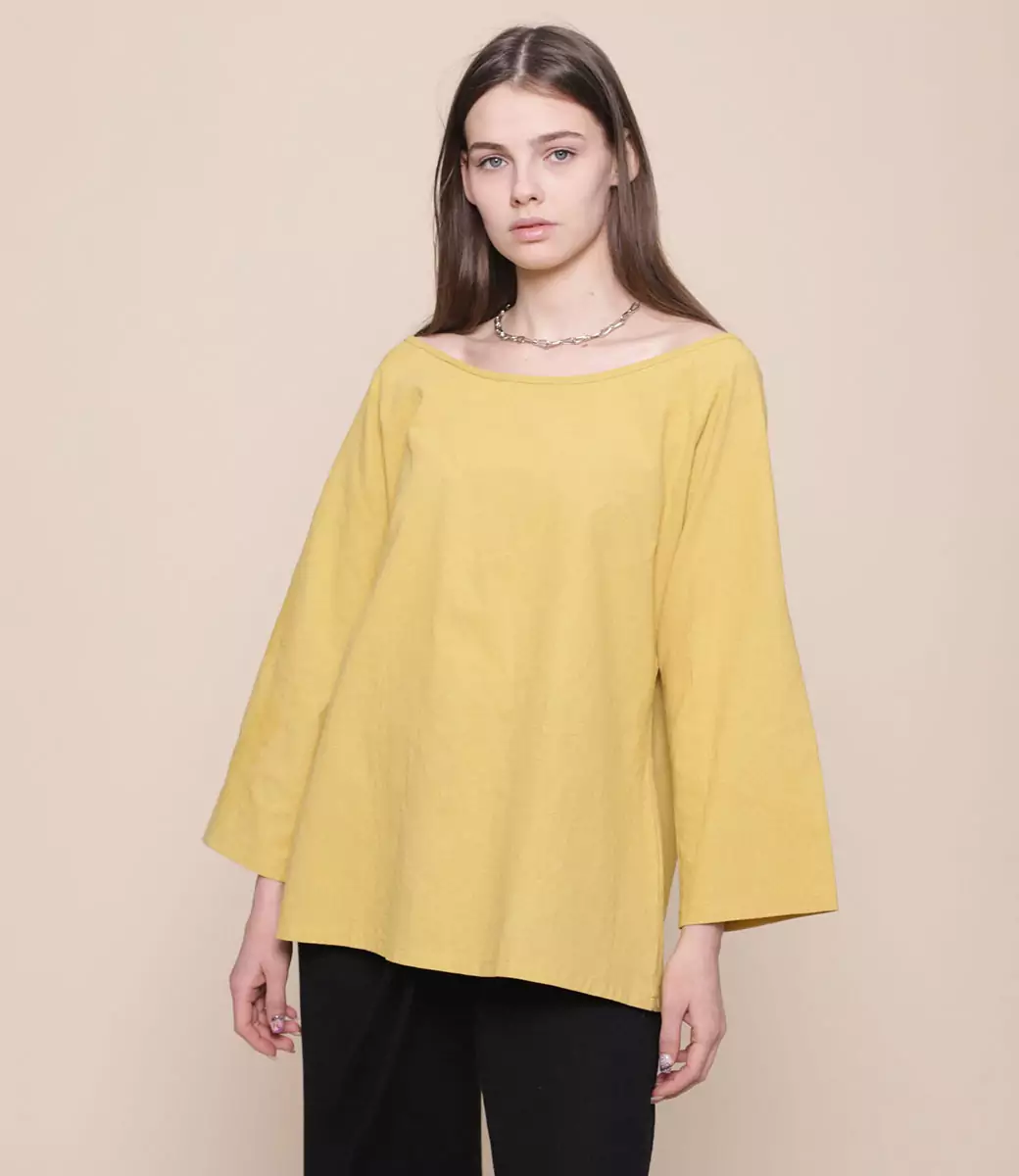 Блузка #5\8, жёлтый