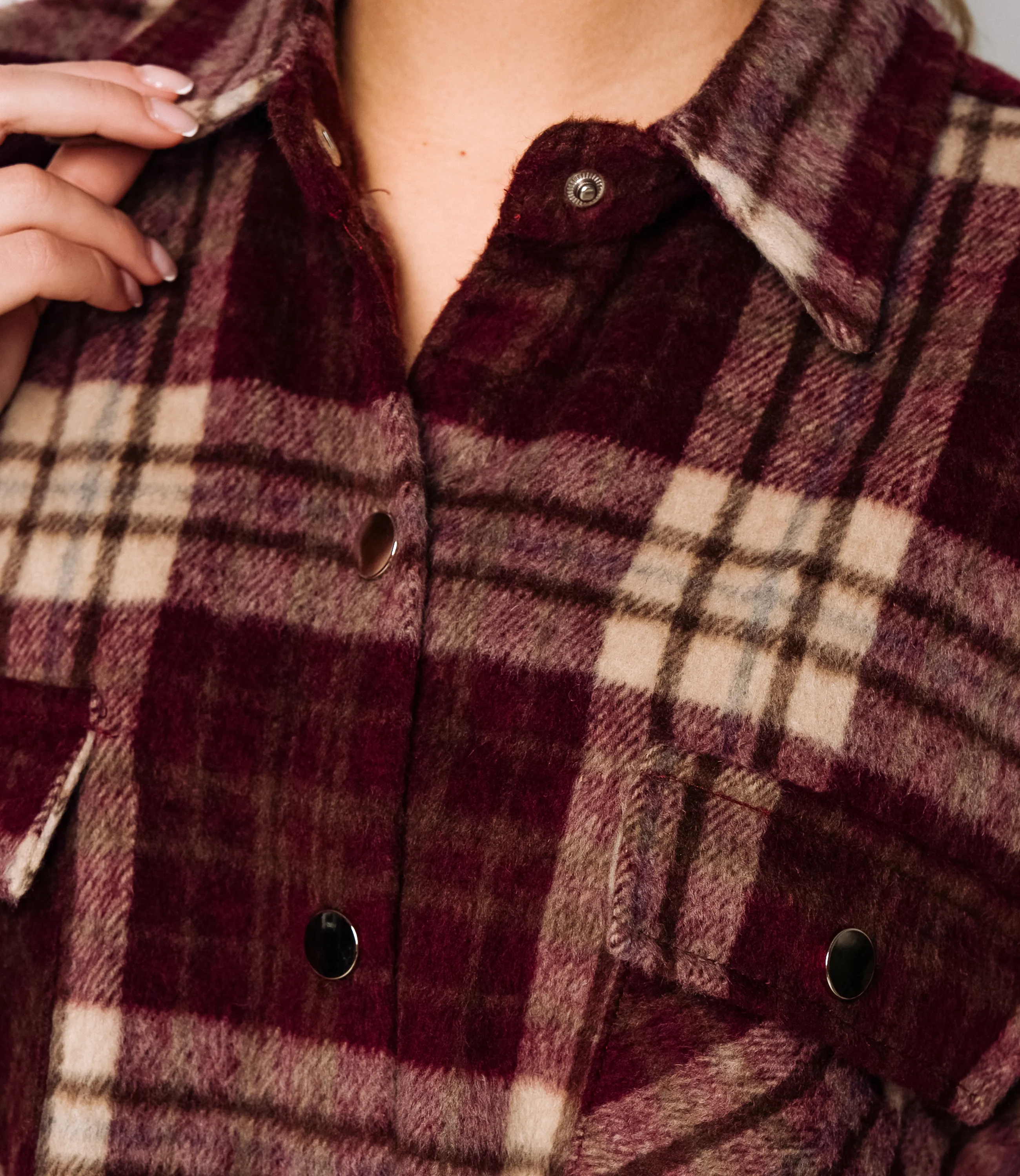 Рубашка #КТ25552, бордовый - фото 5