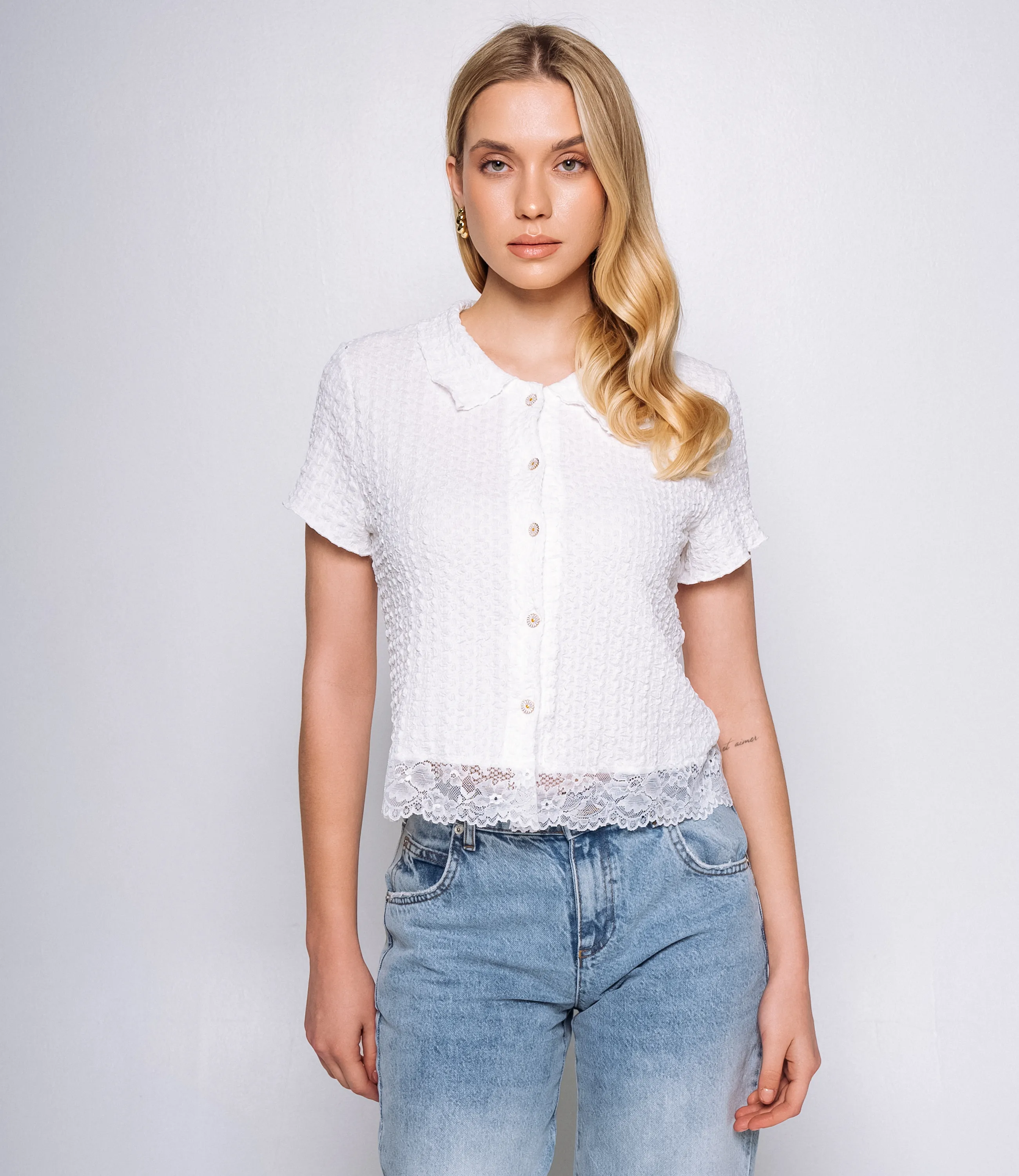 Рубашка #КТ319 (3), белый - фото 1