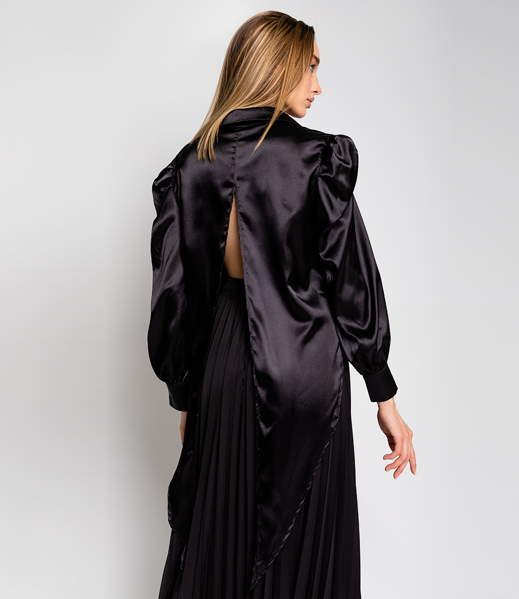 Блузка #КТ810 (1), черный - фото 4