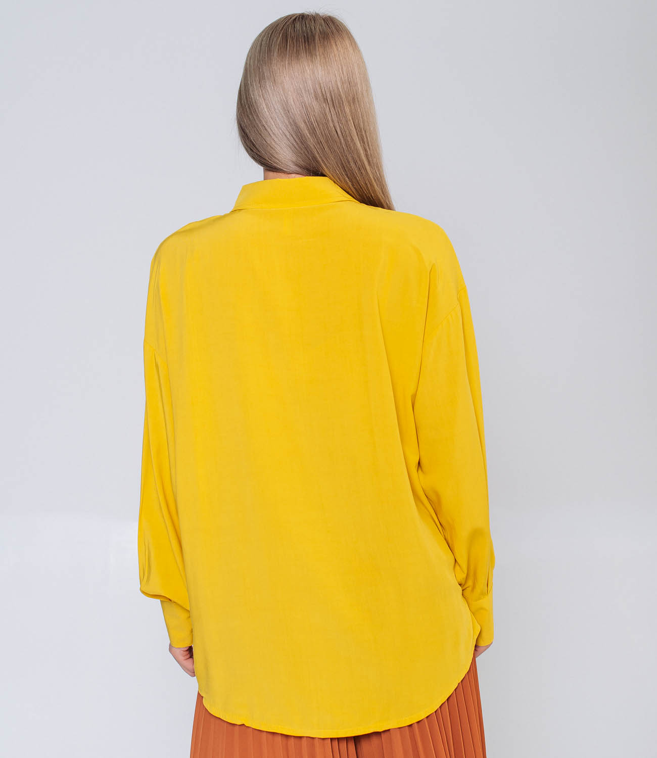 Рубашка #КТ7033, жёлтый - фото 4