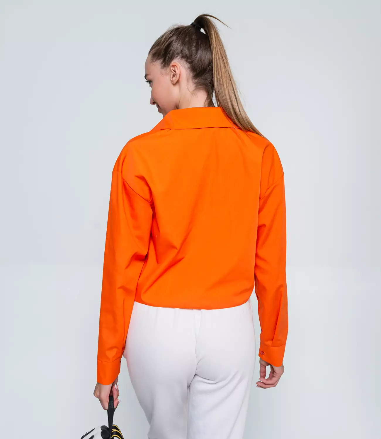 Рубашка #БШ1548, оранжевый - фото 3