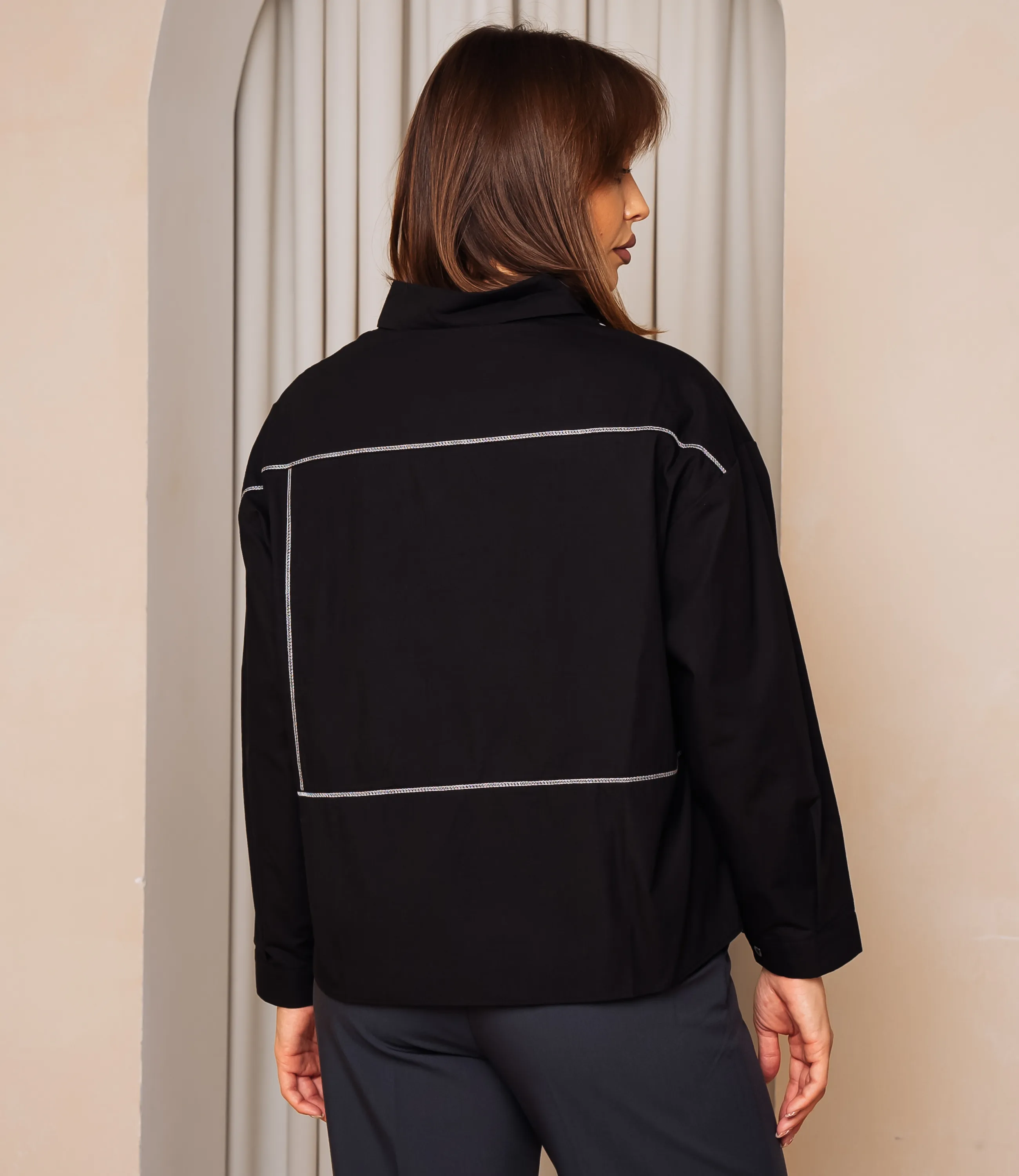 Рубашка #КТ2225 (3), чёрный - фото 3