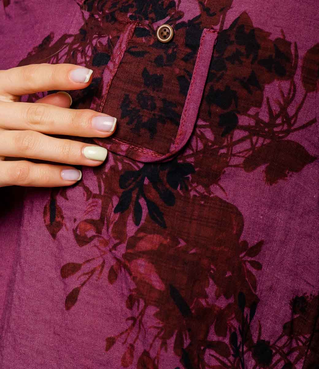 Блузка #КТ1033, фиолетовый - фото 5