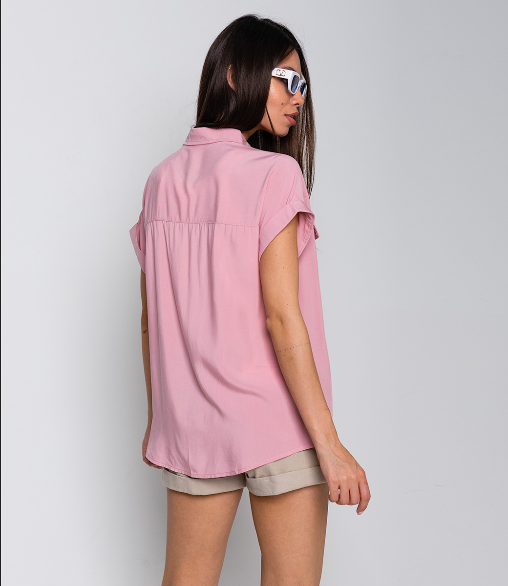 Рубашка #КТ1029, розовый - фото 4