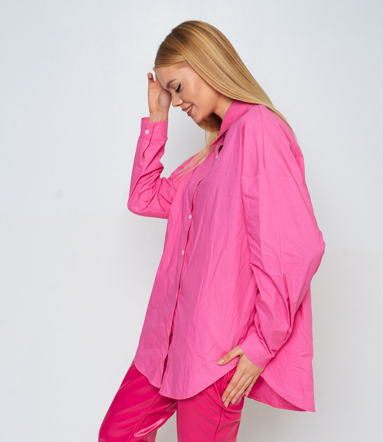 Рубашка #КТ31608, розовый - фото 2