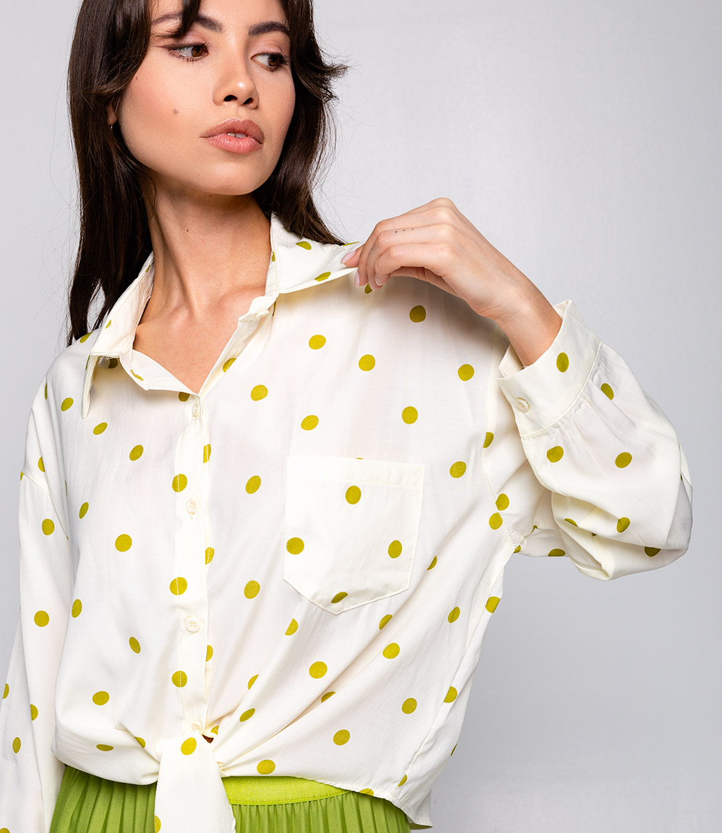 Рубашка #КТ3007-1 (1), светло-жёлтый - фото 5