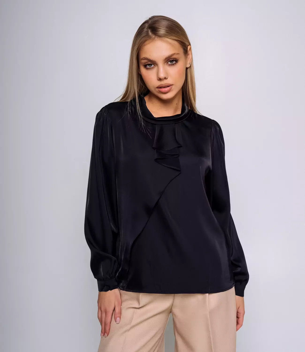 Блуза #КТ2336 (2), чёрный - фото 1