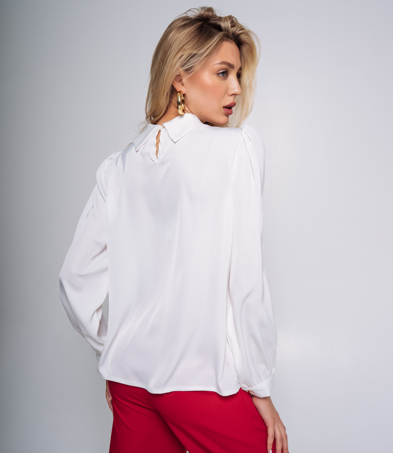Блуза #КТ2336 (2), белый - фото 3
