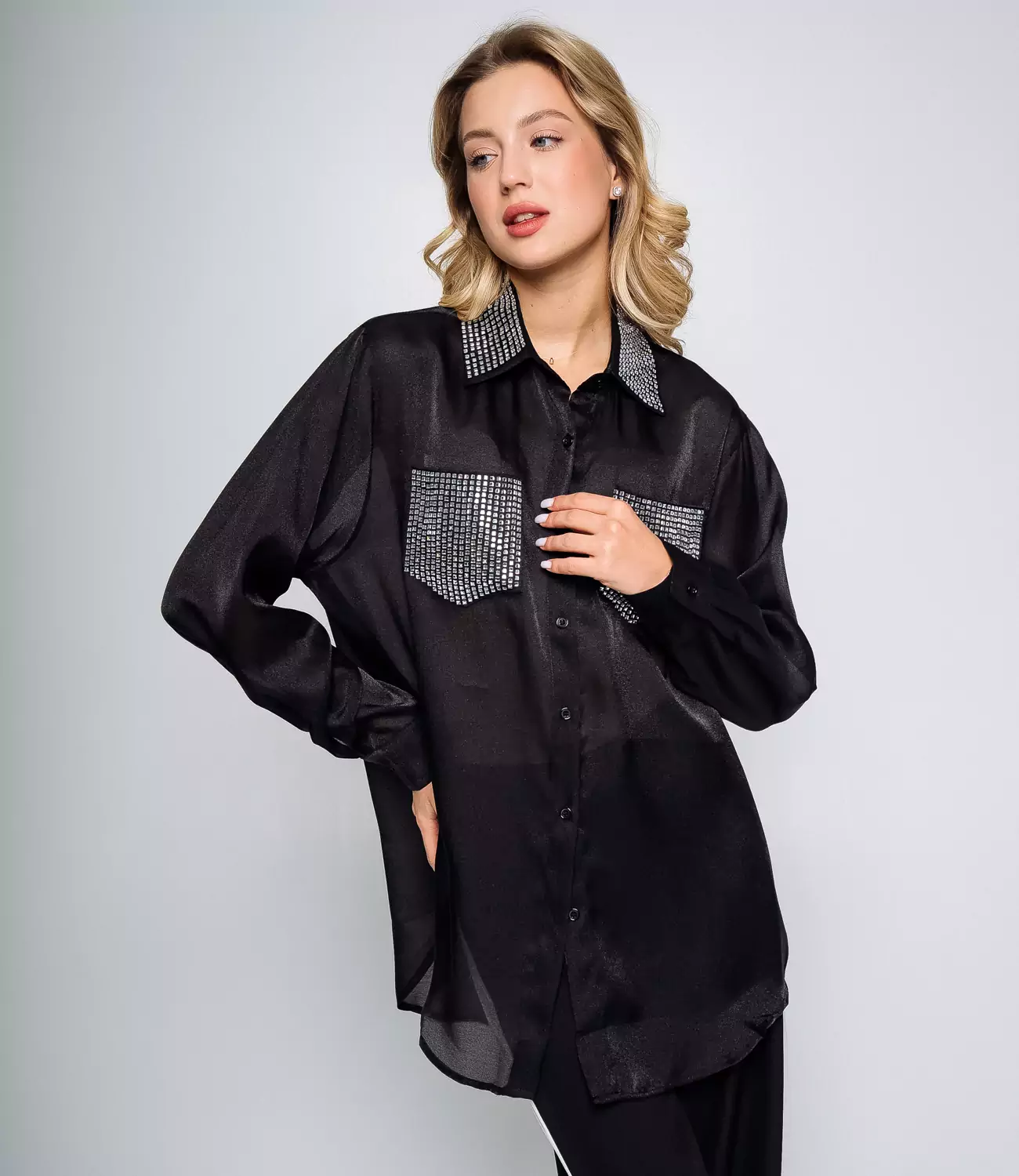 Блуза #КТ2887 (1), черный