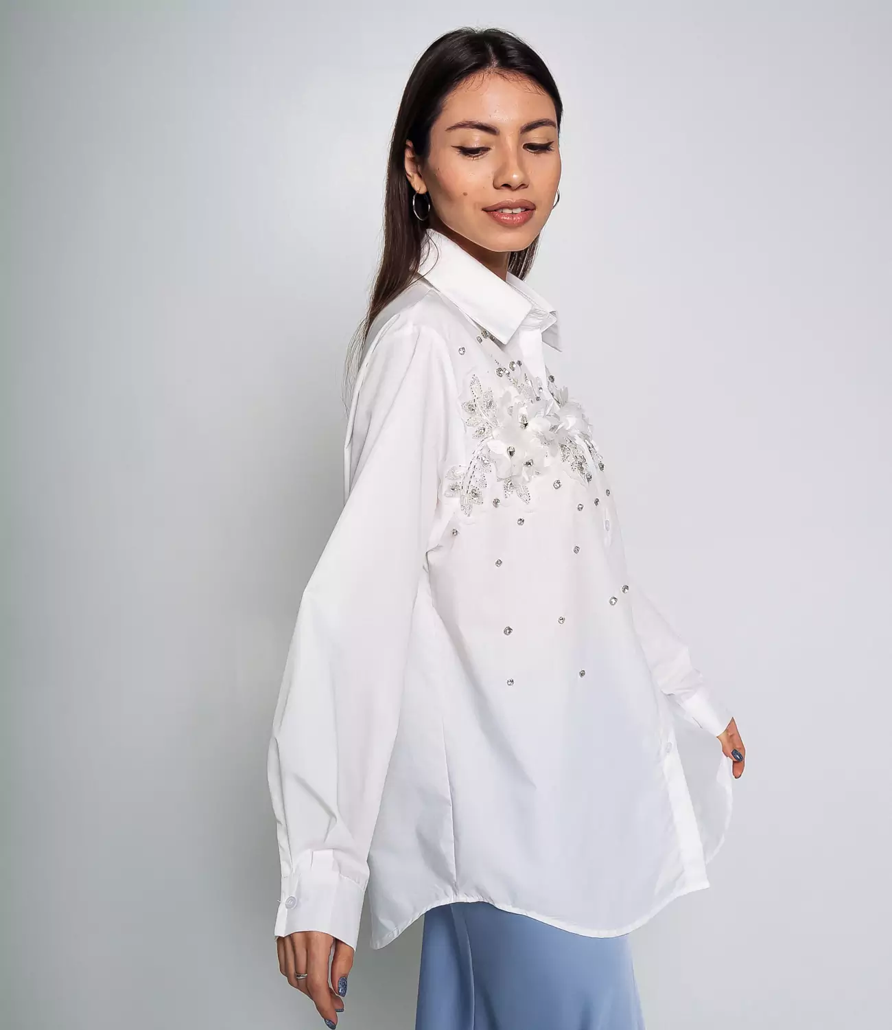Блуза #КТ8304, белый - фото 2