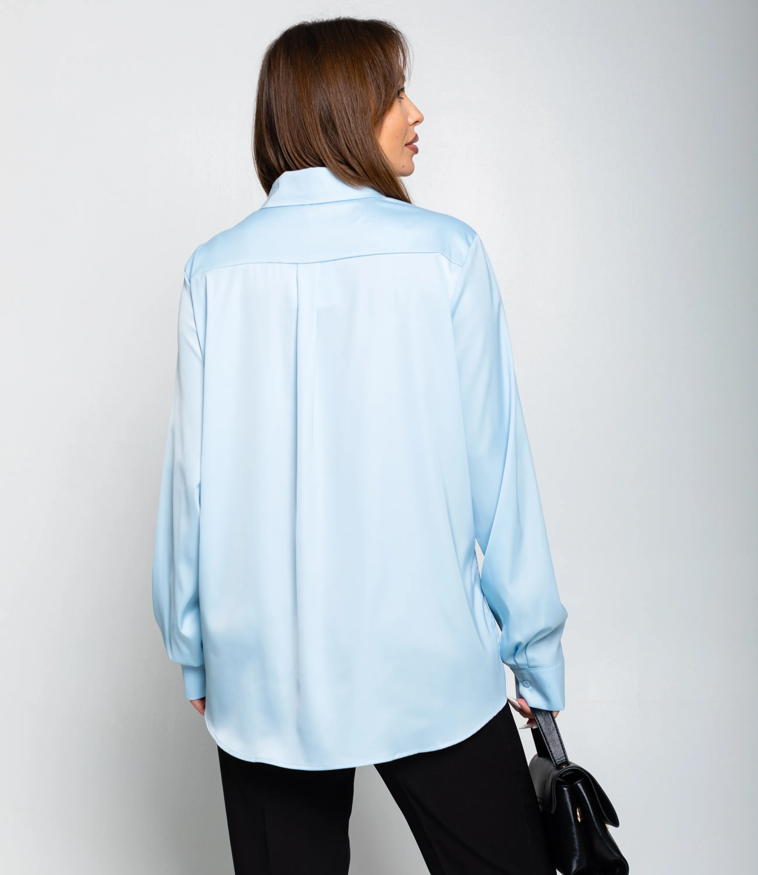 Рубашка #ОКТ085005, голубой - фото 3