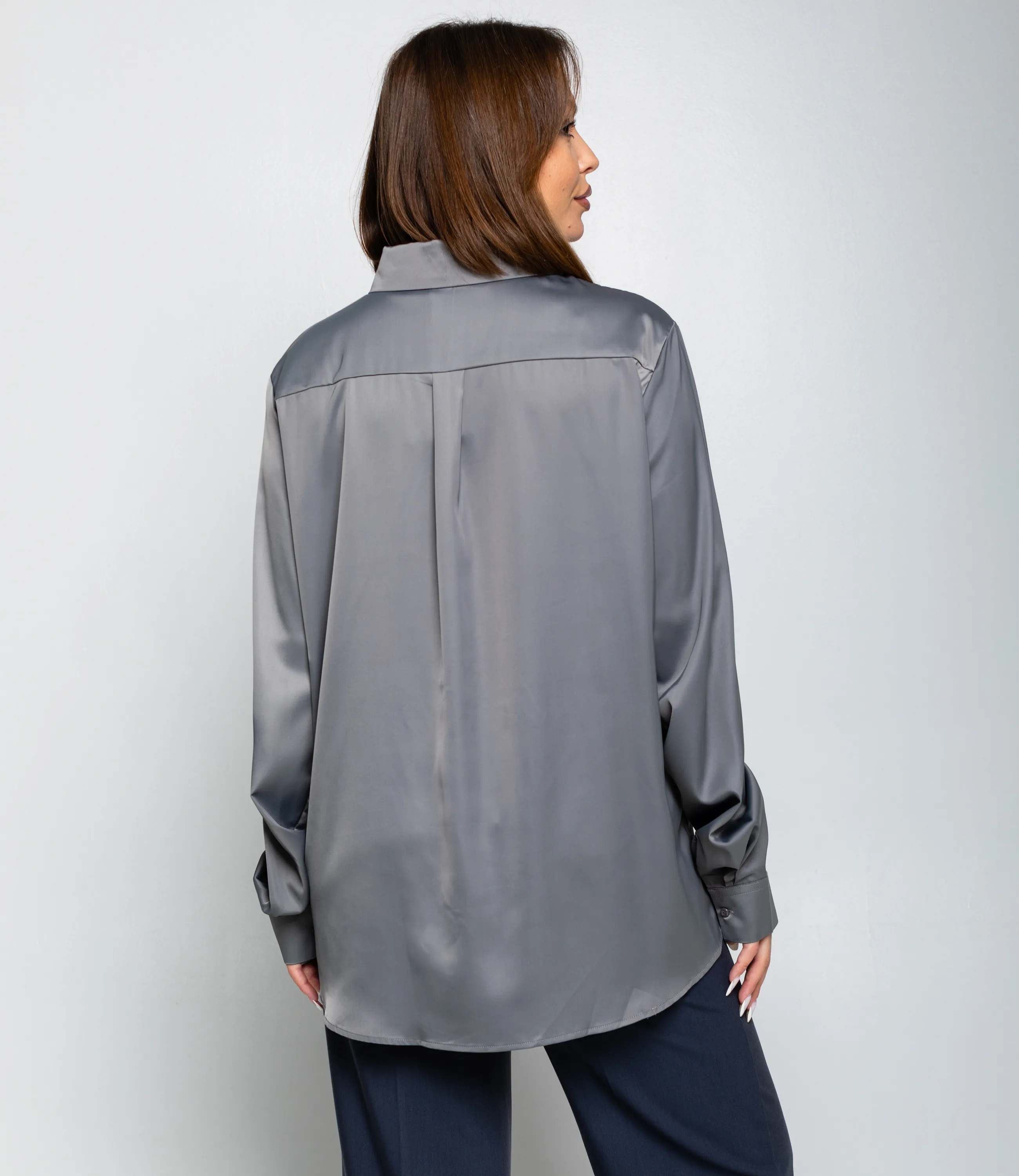 Рубашка #ОКТ085005, серый - фото 3