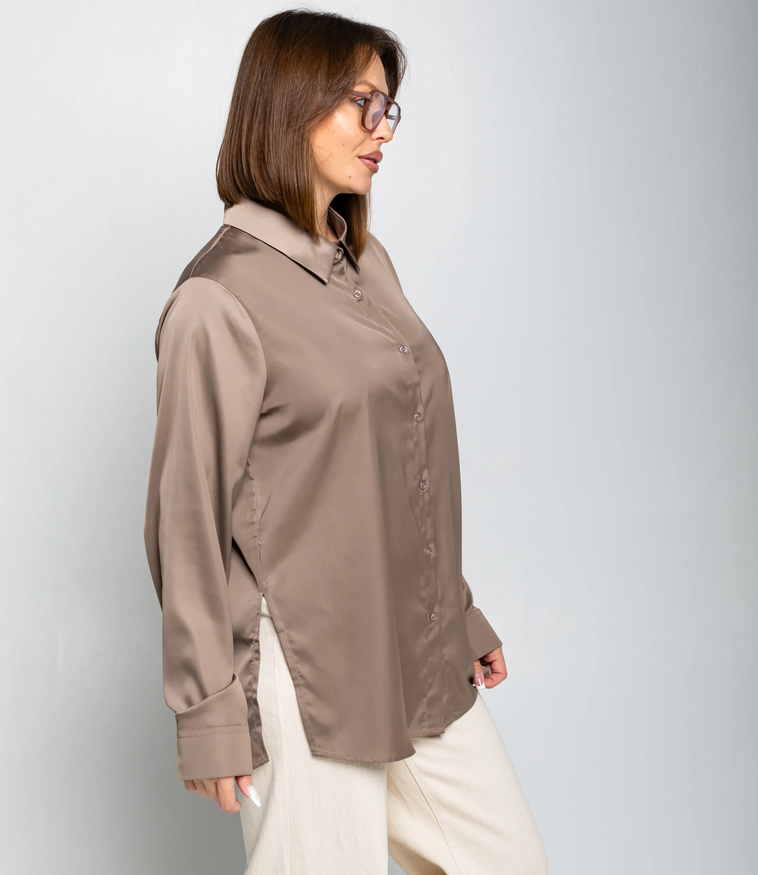 Рубашка #ОКТ085005, капучино - фото 2