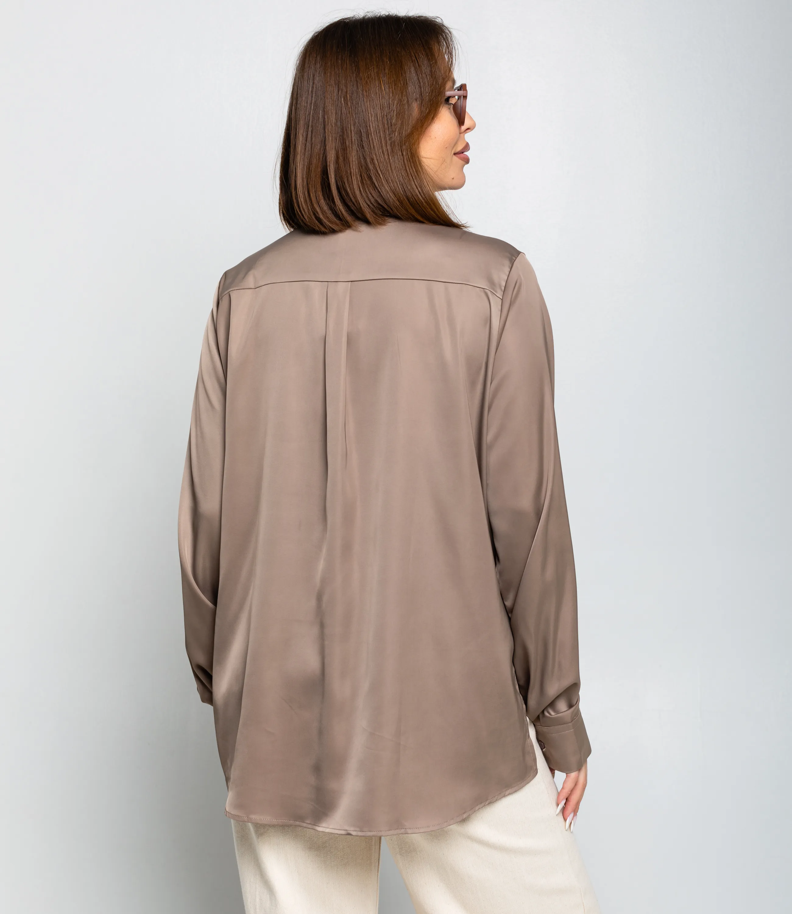 Рубашка #ОКТ085005, капучино - фото 3