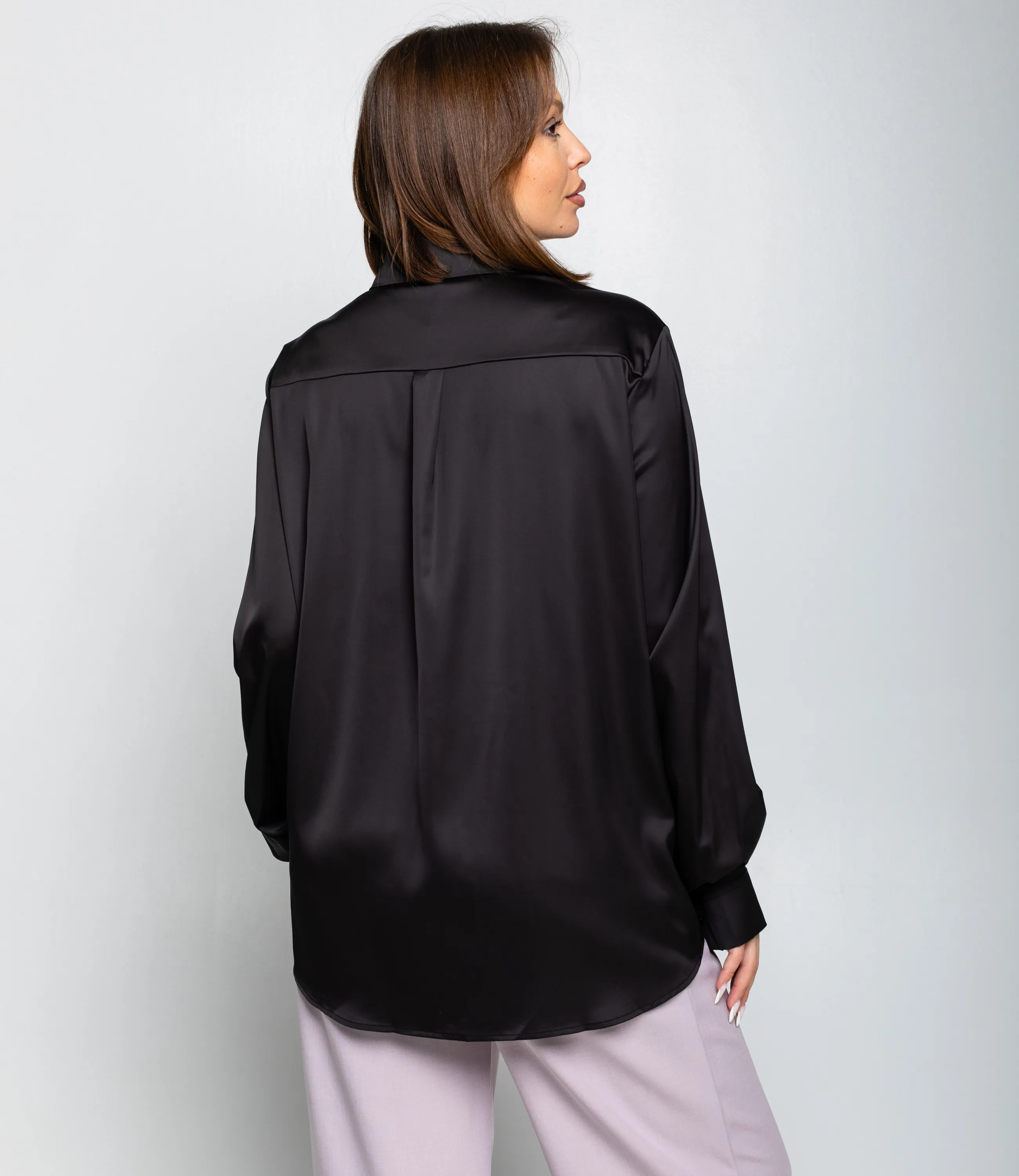 Рубашка #ОКТ085005, чёрный - фото 3
