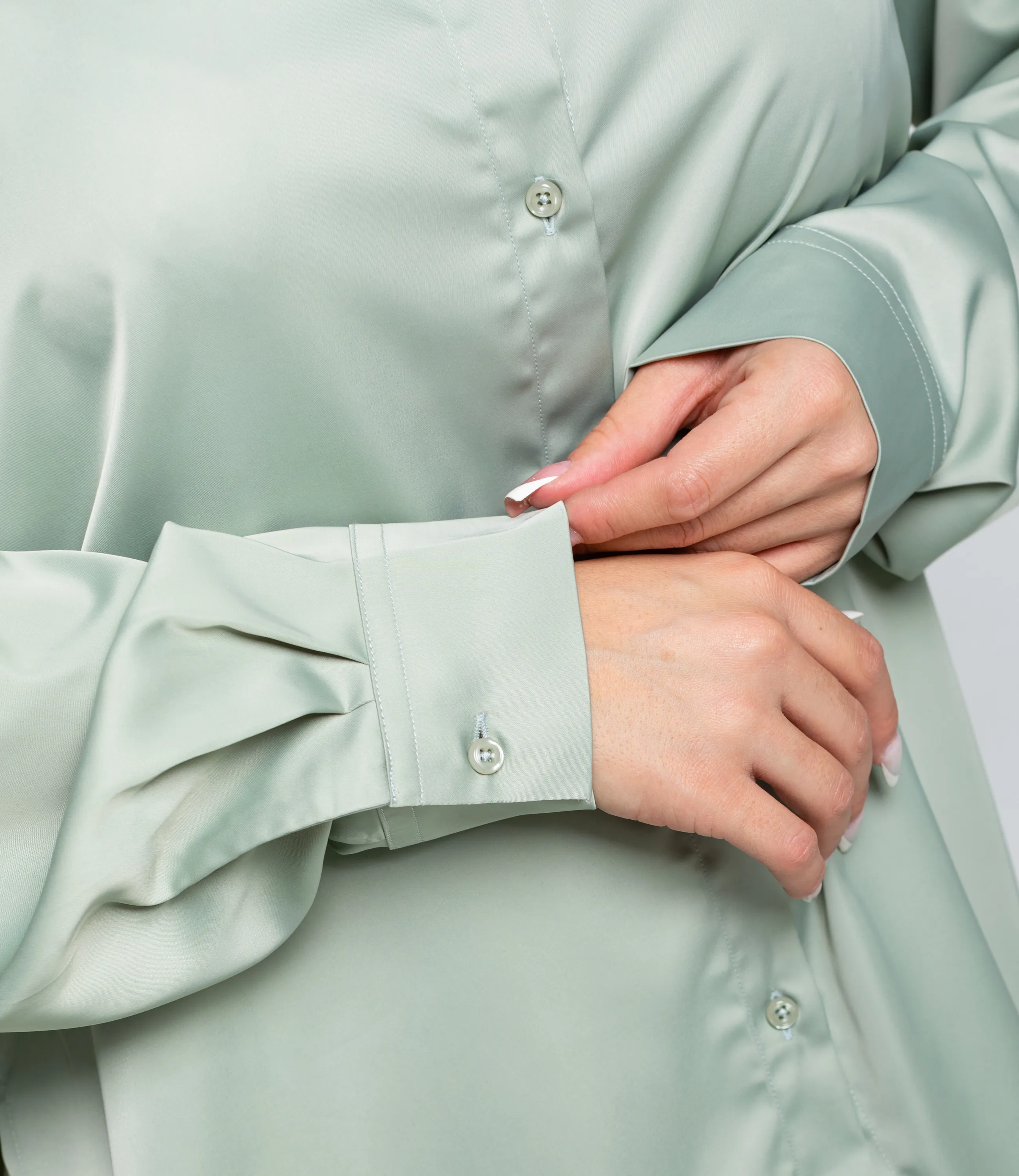 Рубашка #ОКТ085005, ментоловый - фото 5