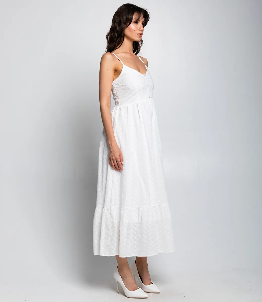 Сарафан #КТ8231, белый - фото 3