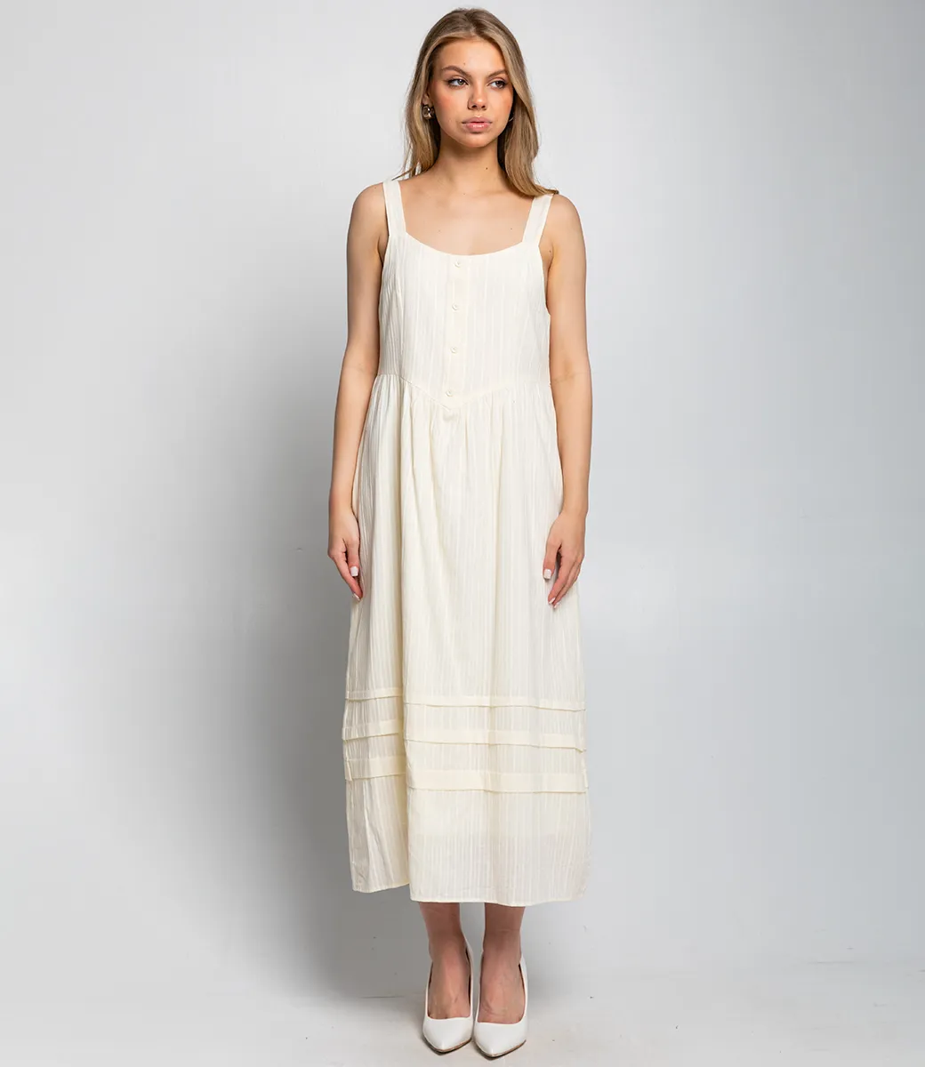 Сарафан #КТ8235, кремовый - фото 2