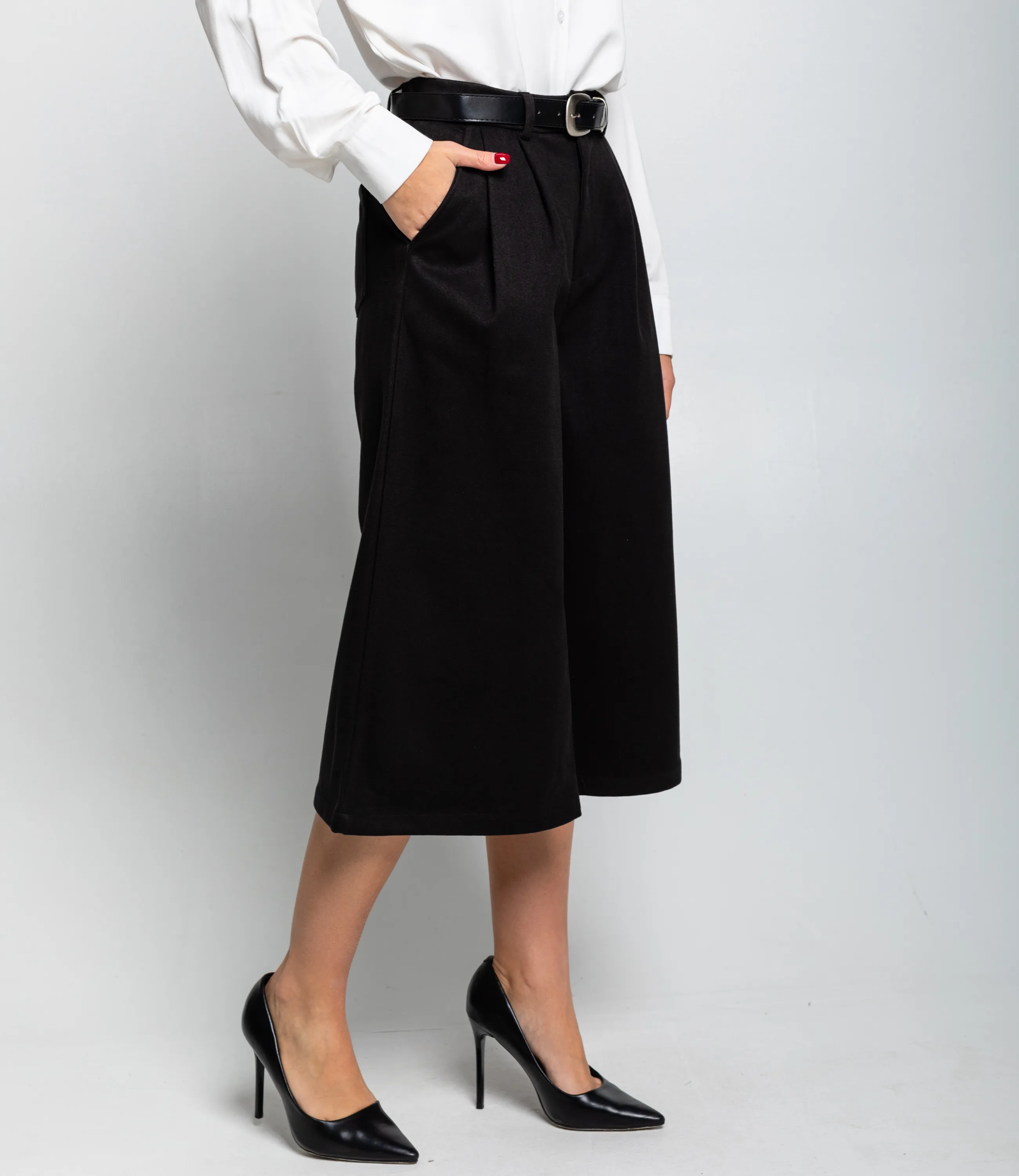 Шорты #КТ8630, чёрный - фото 3