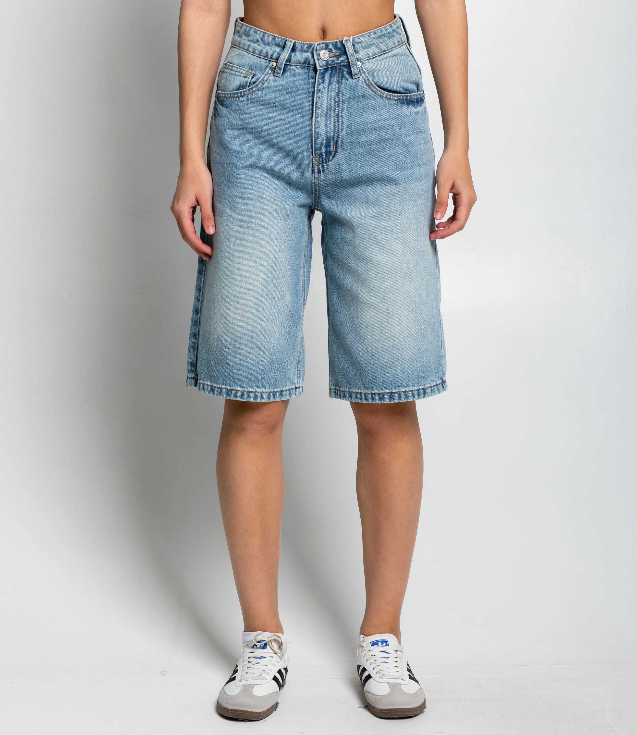 Джинсовые шорты #КТ05 (7), голубой - фото 2