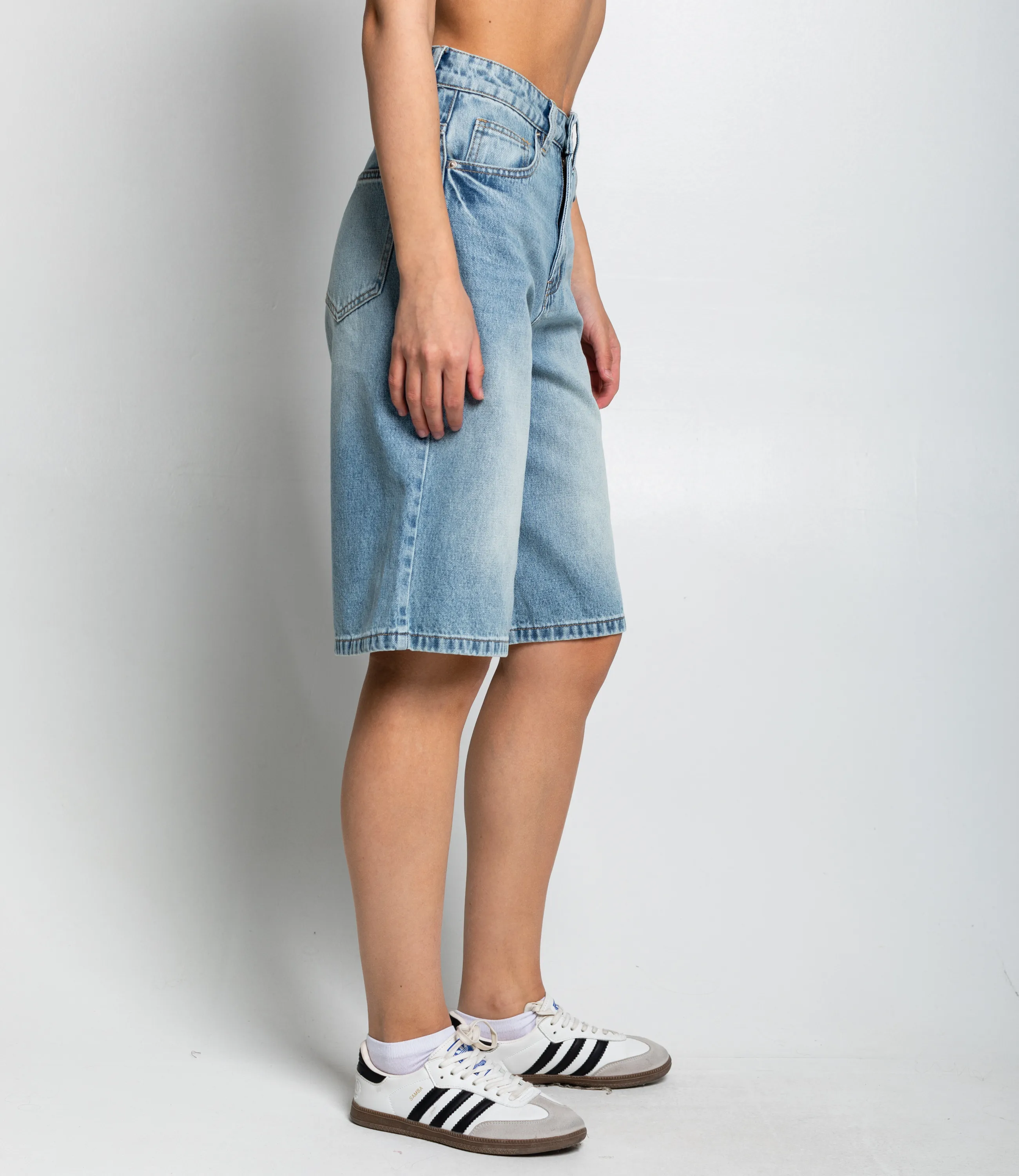 Джинсовые шорты #КТ05 (7), голубой - фото 3