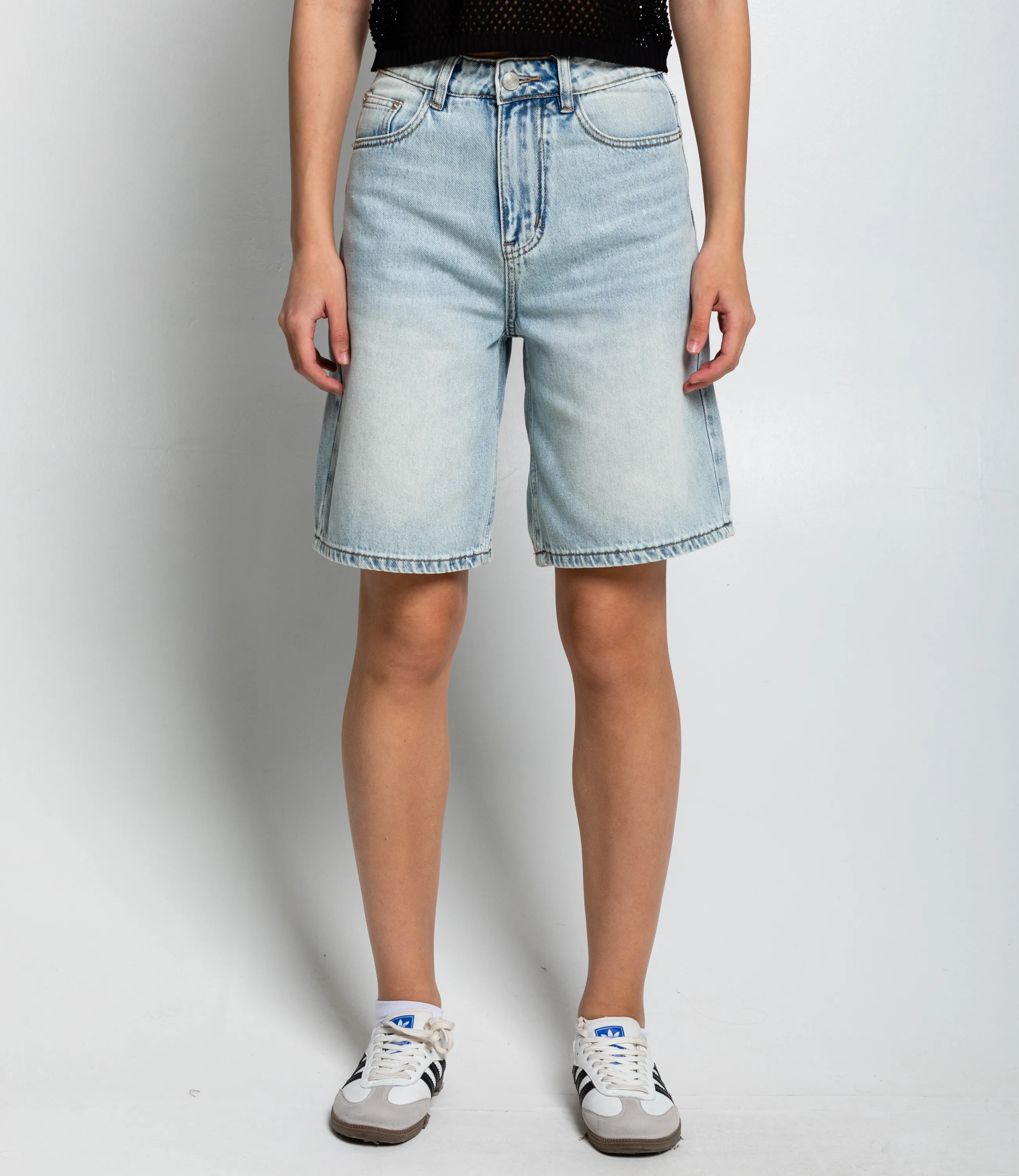 Джинсовые шорты #КТ07 (7), голубой - фото 2