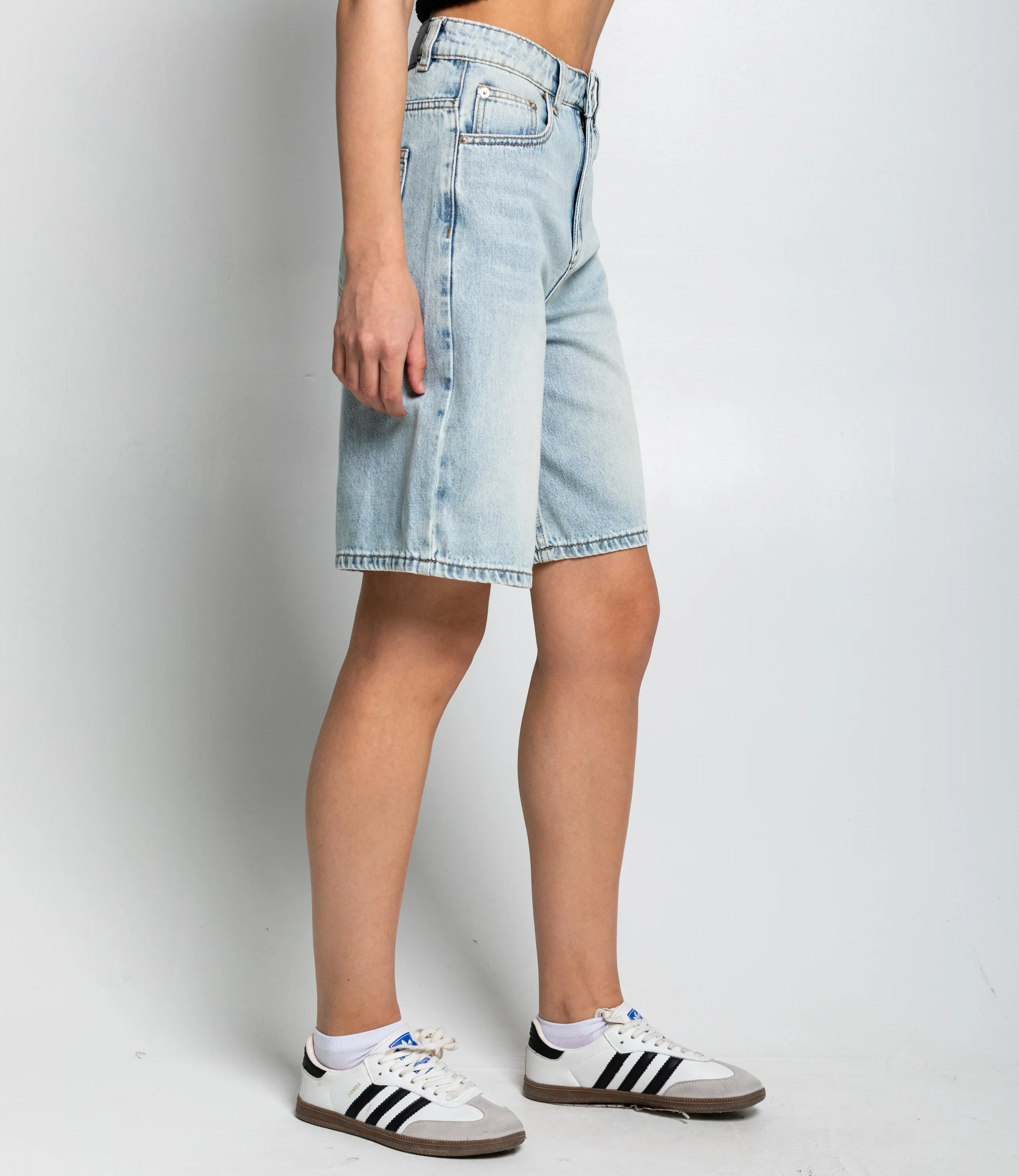 Джинсовые шорты #КТ07 (7), голубой - фото 3