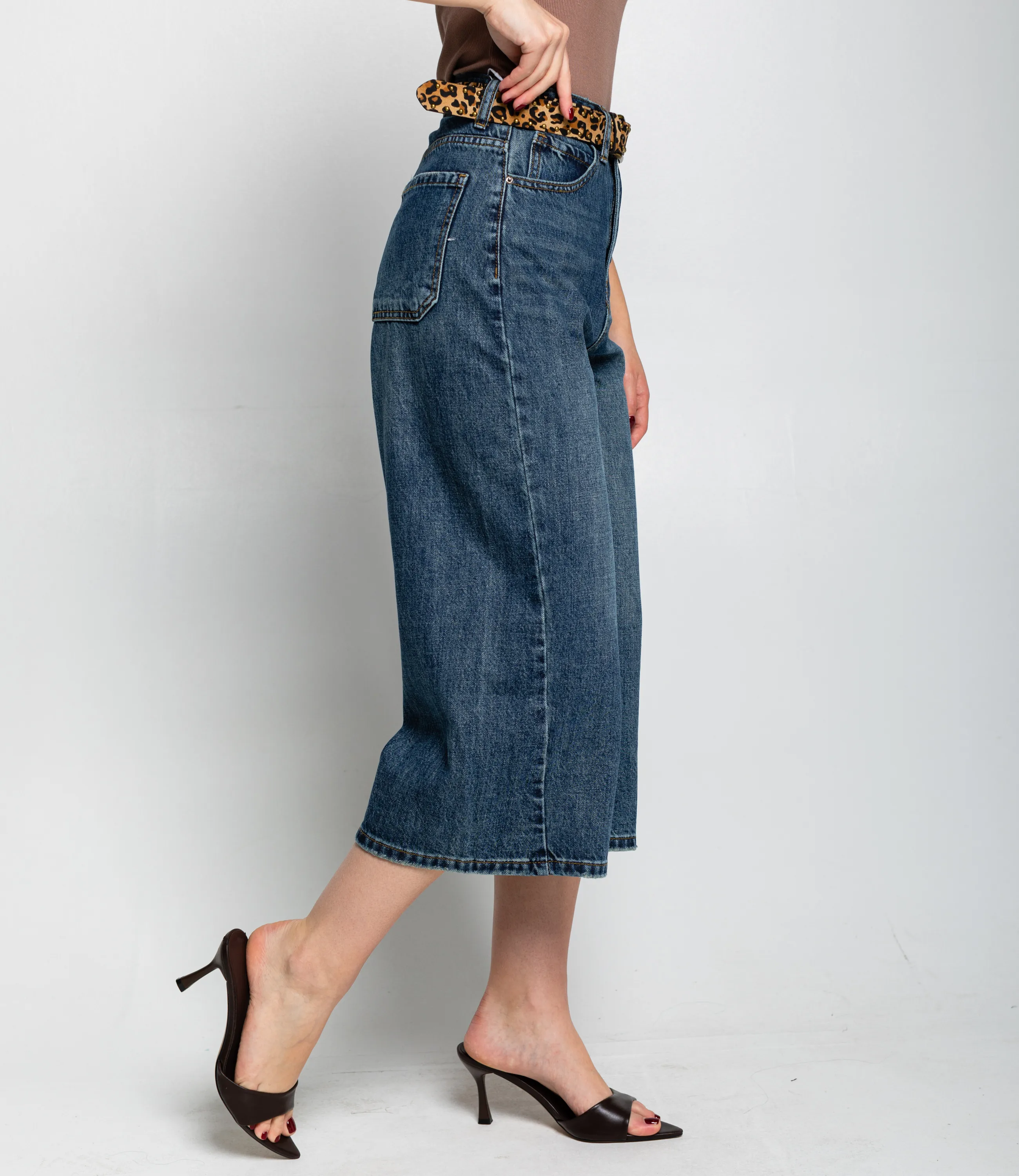 Джинсовые шорты #КТ8750, синий - фото 3