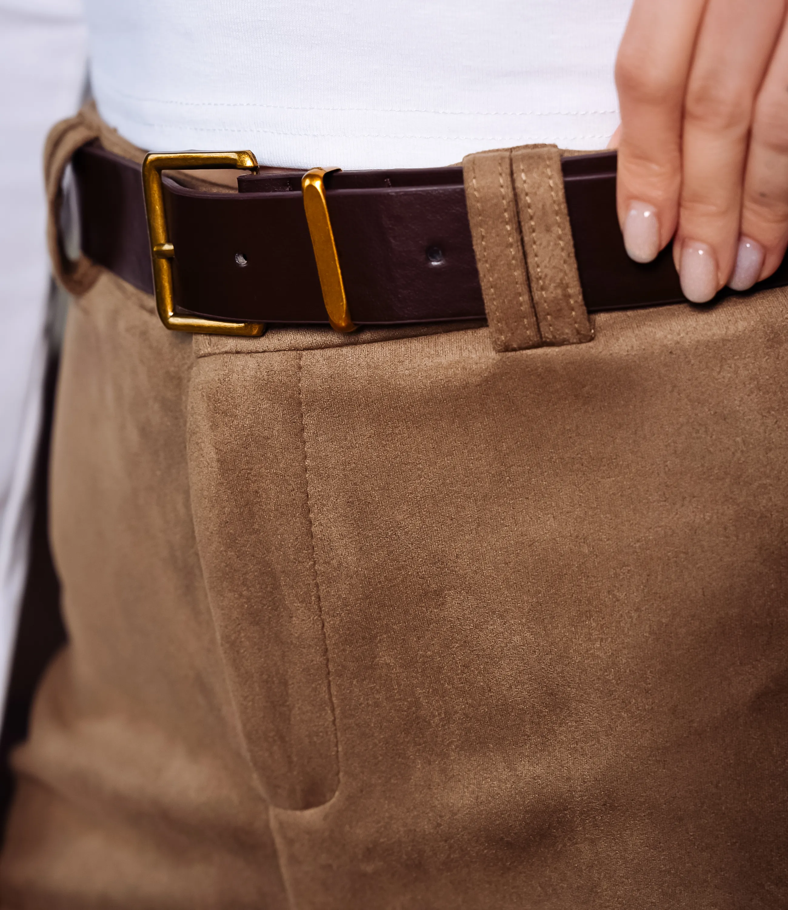 Шорты #КТ578, тёмно-бежевый - фото 5